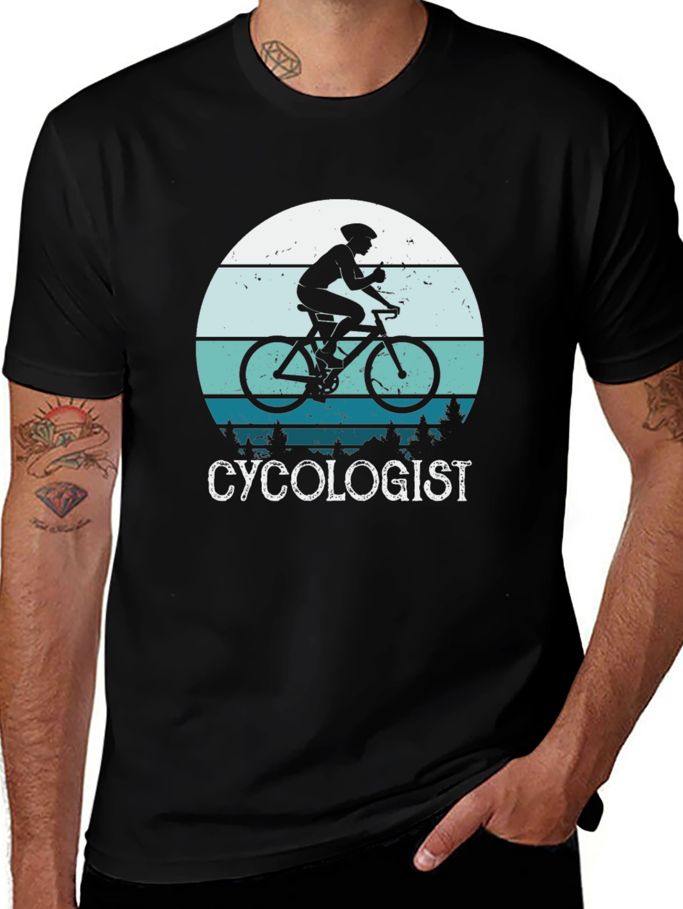 Cycologist T-Shirt - Cyclist Design Graphic Tee