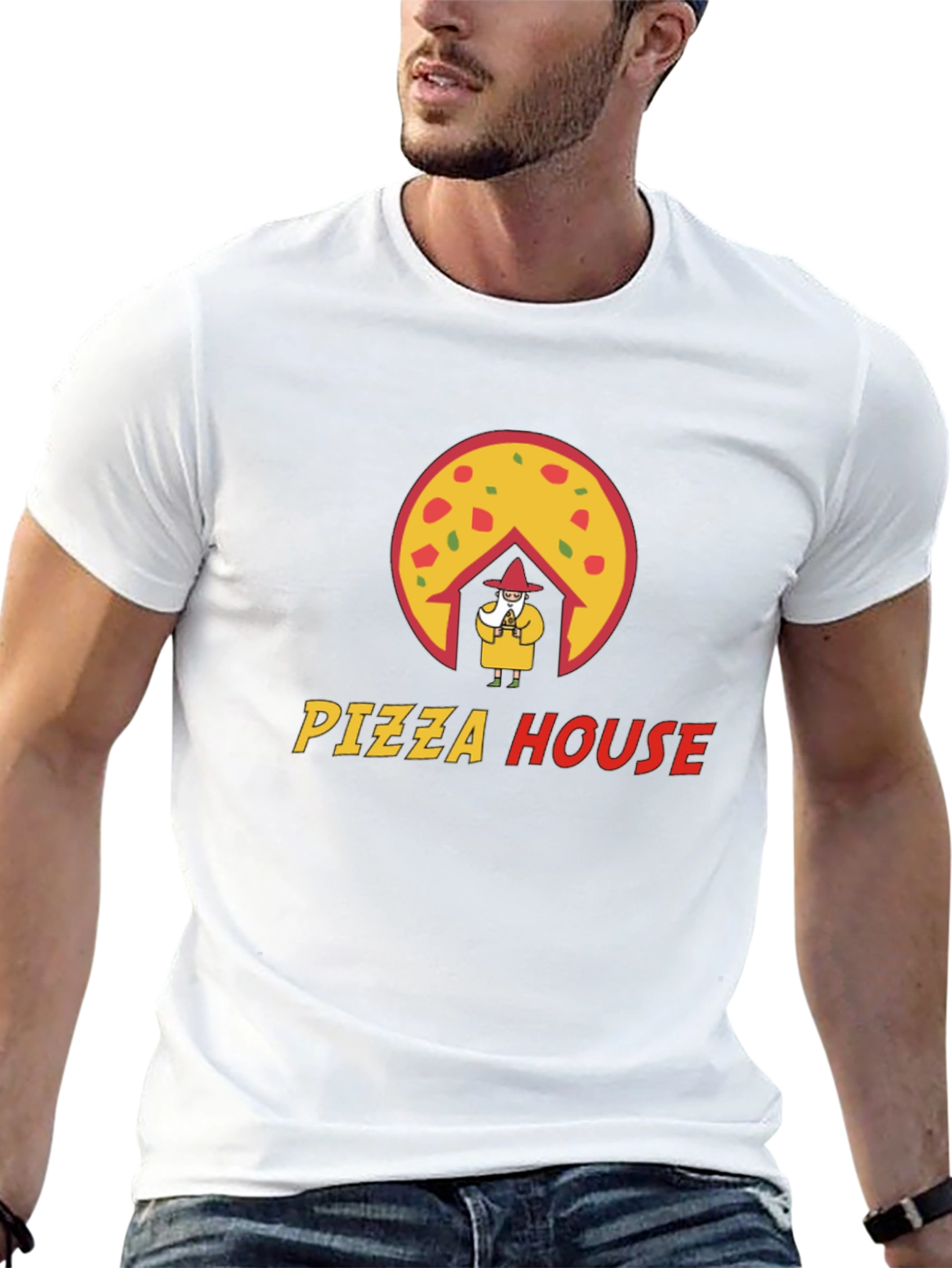 Pizza House Graphic Tee - Fun Casual T-Shirt
