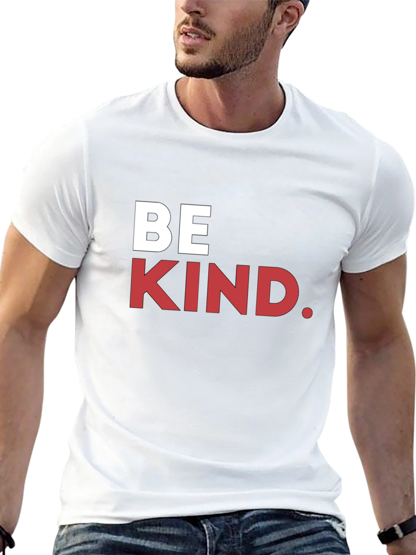 Be Kind Graphic Tee - Black Cotton T-Shirt