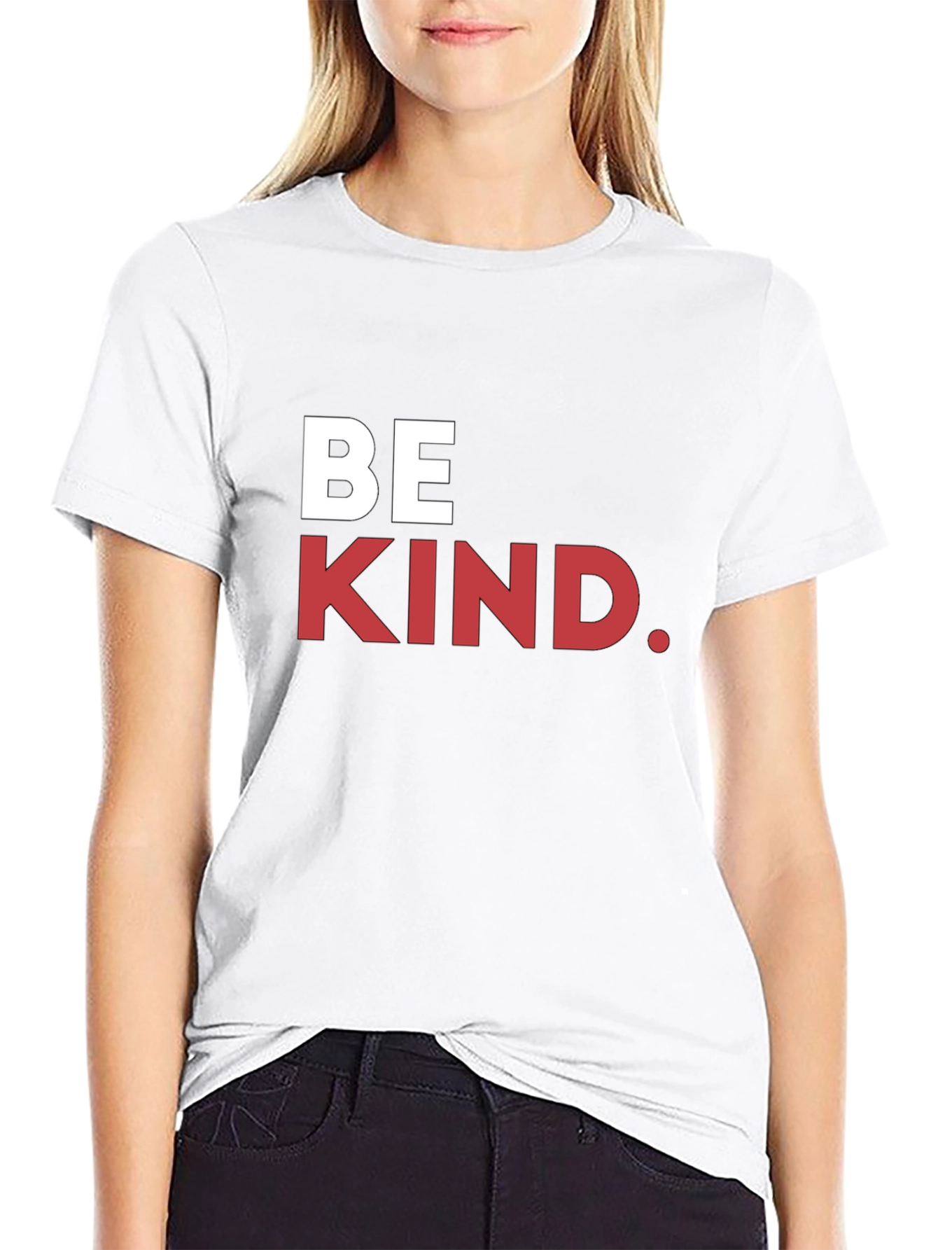 Be Kind Graphic Tee - Black Cotton T-Shirt