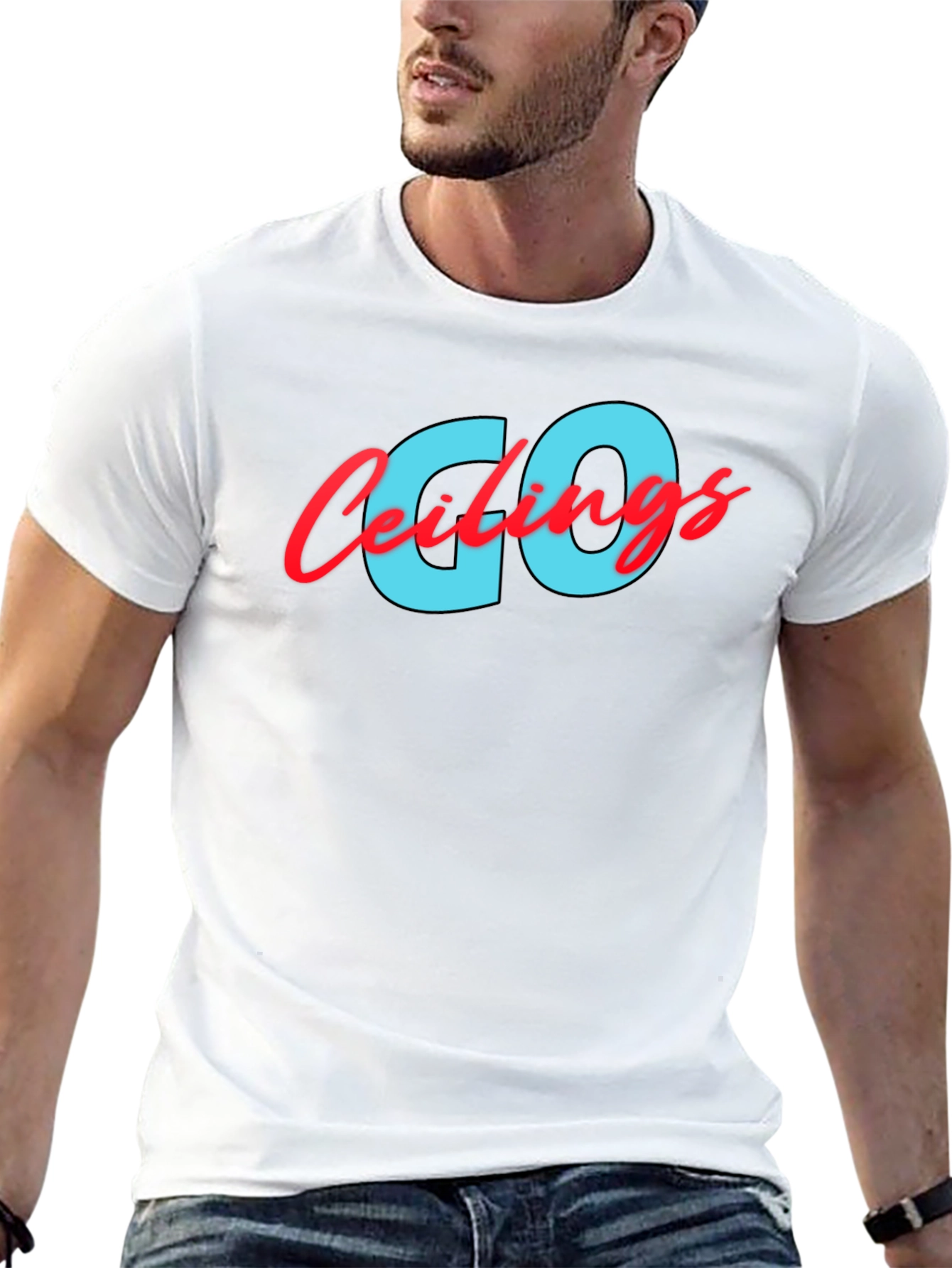 Go Ceilings Black Graphic Tee