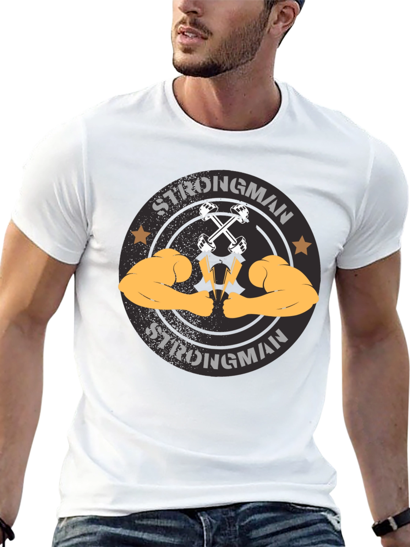 Strongman Graphic Tee - Bodybuilding T-Shirt