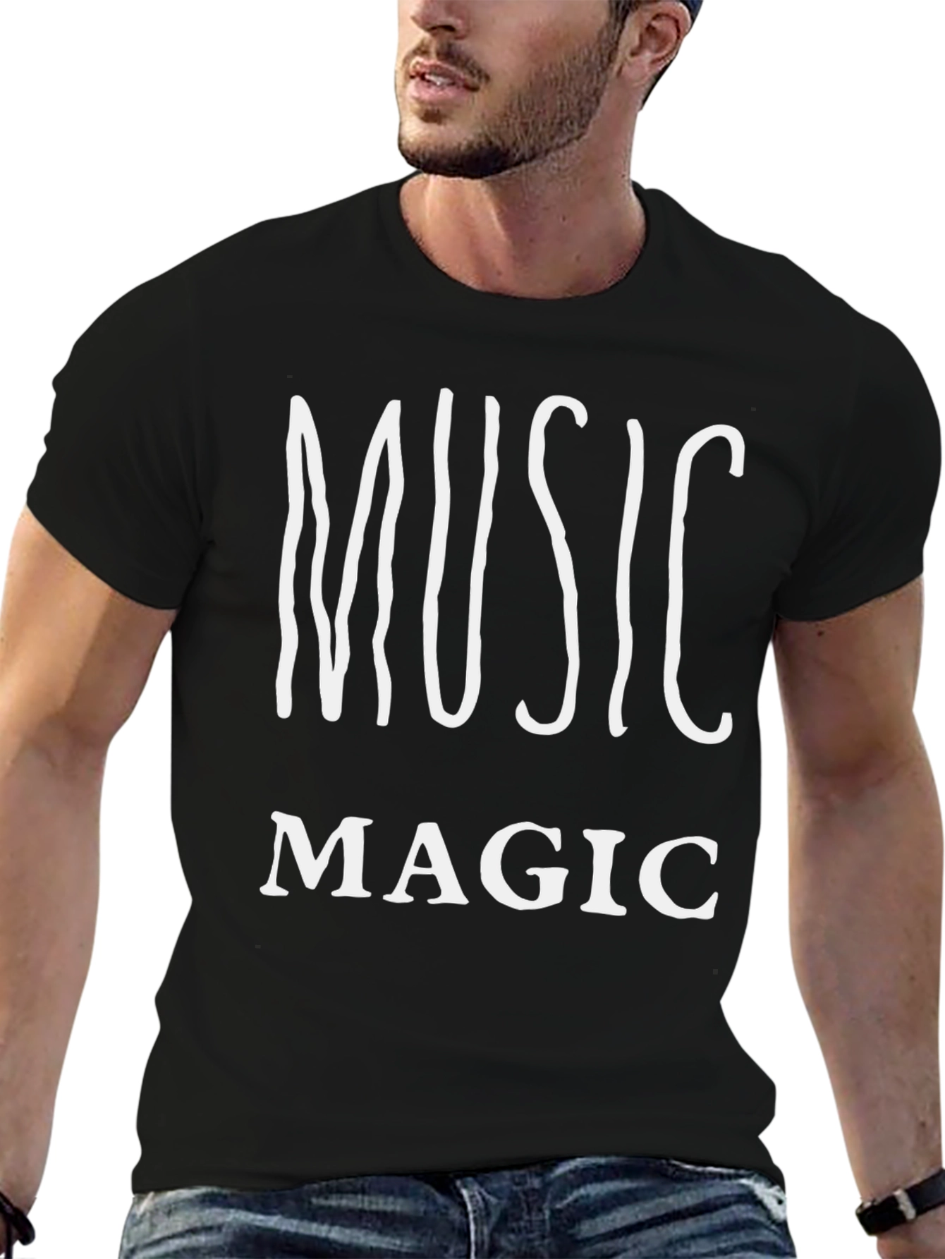 Music Magic Black Graphic Tee
