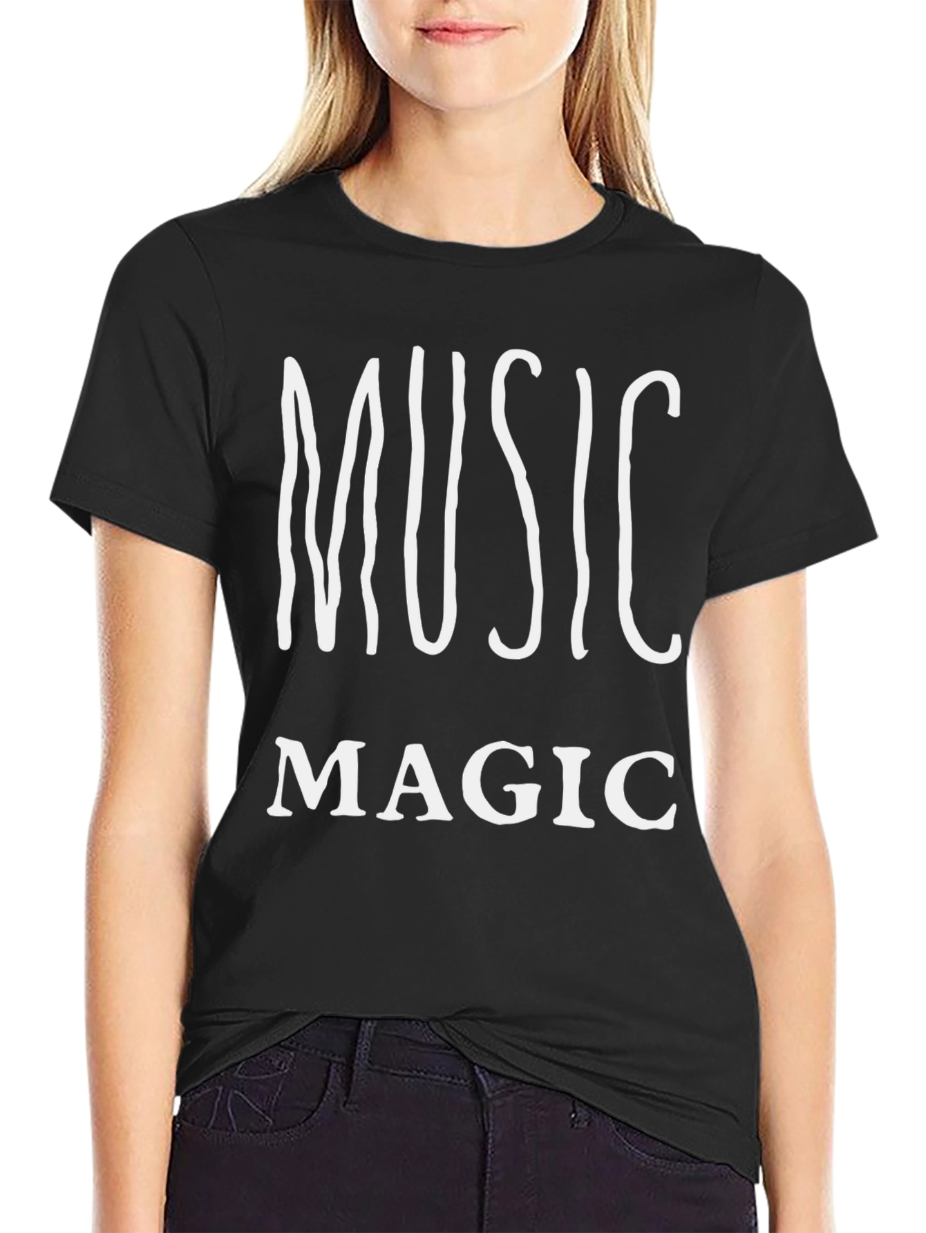 Music Magic Black Graphic Tee