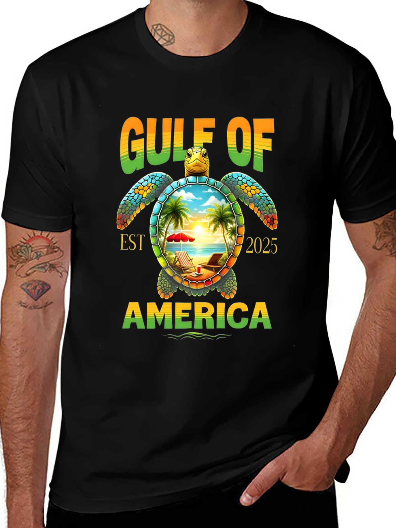 Gulf of America Turtle Graphic Tee