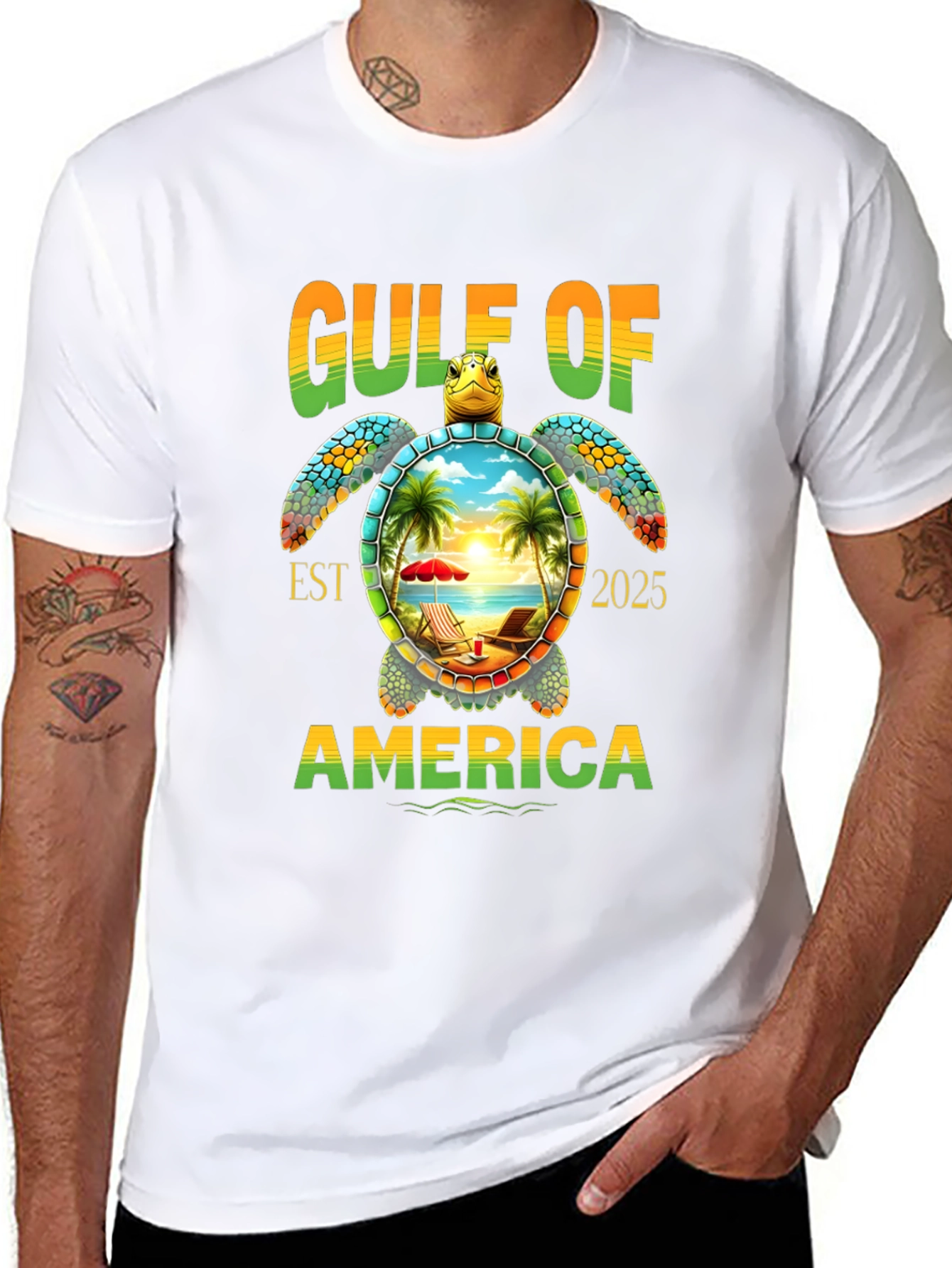 Gulf of America Turtle Graphic Tee