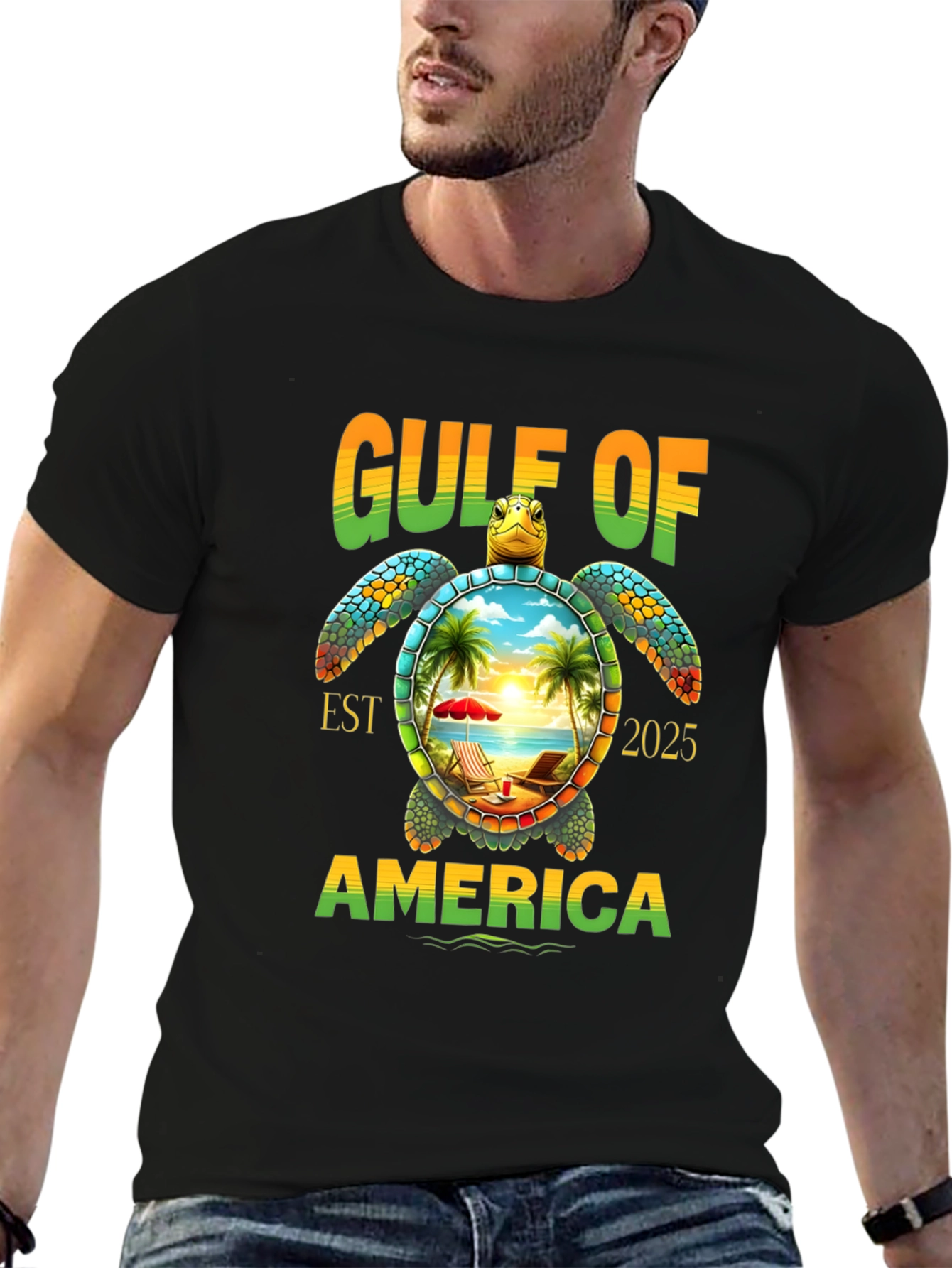 Gulf of America Turtle Graphic Tee