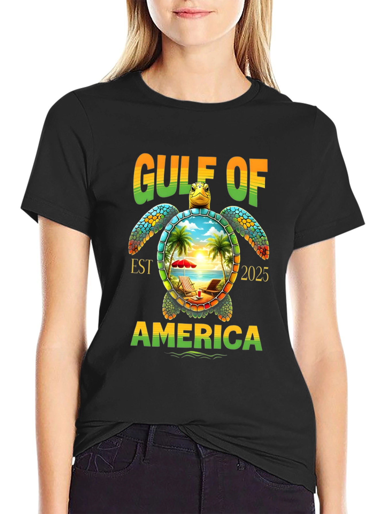 Gulf of America Turtle Graphic Tee