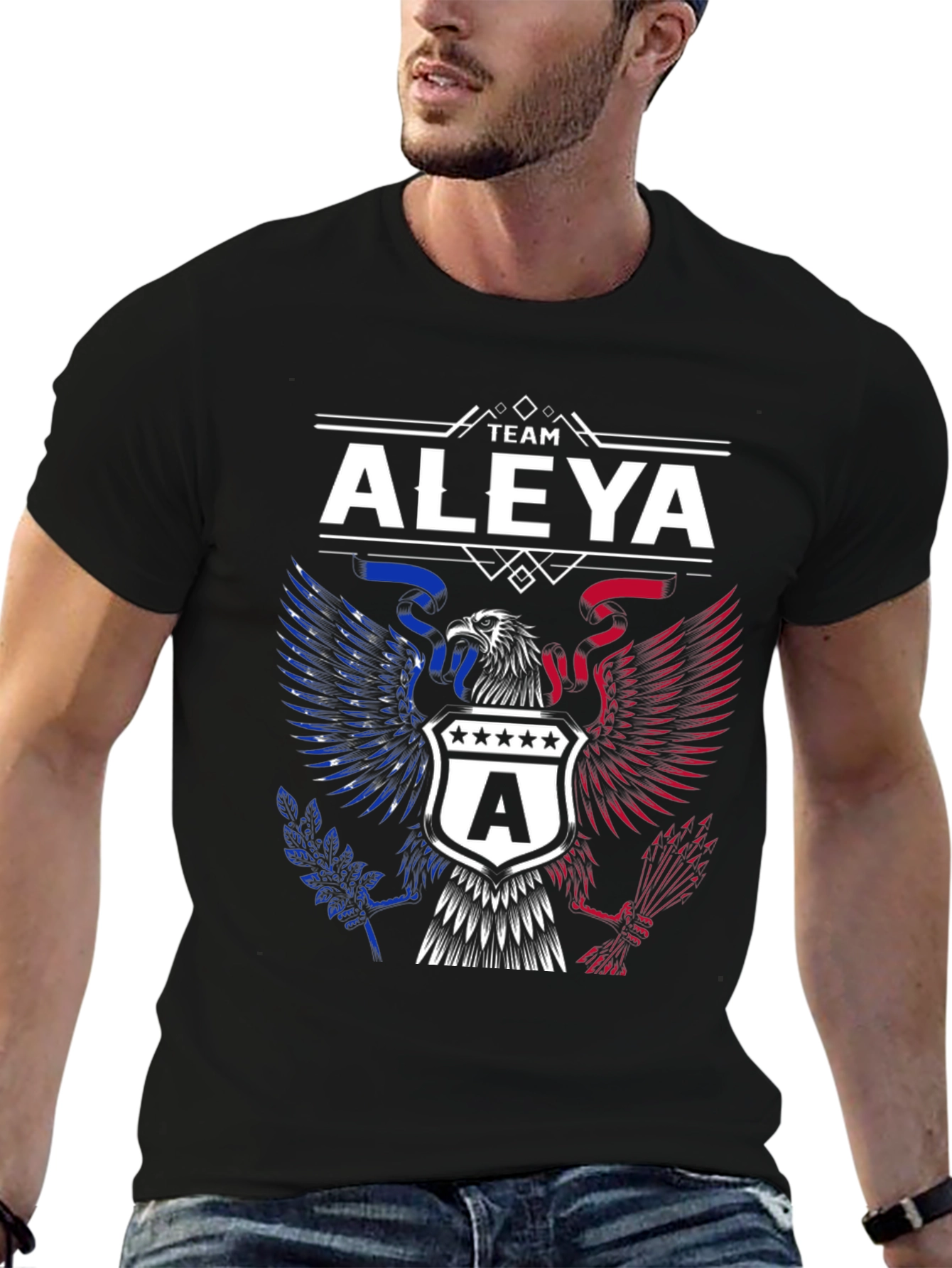 Team Aleya T-Shirt - Patriotic Eagle Design
