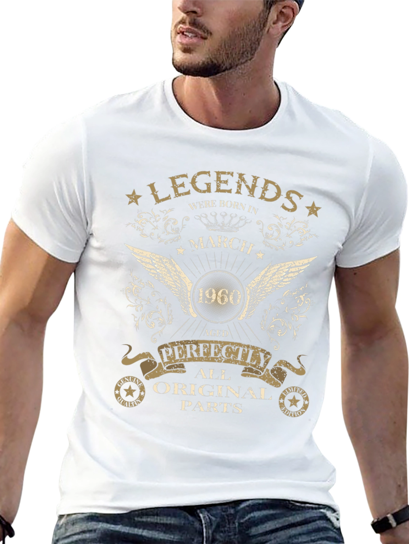 Legends Born in March 1960 Aged Perfectly T-Shirt