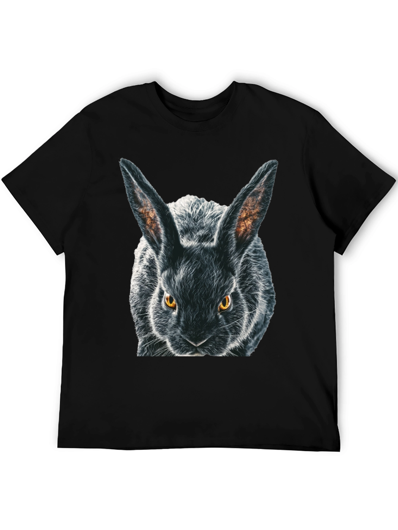 Black Rabbit Graphic T-Shirt - Mens Crew Neck