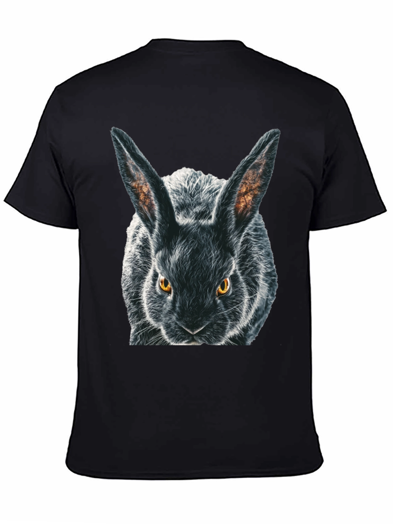 Black Rabbit Graphic T-Shirt - Mens Crew Neck