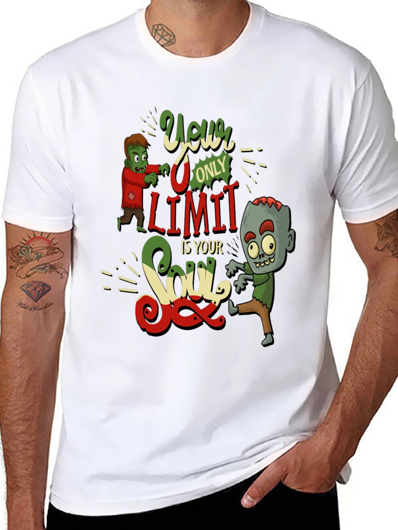 Zombie Soul Graphic Tee - Unleash Your Inner Undead!