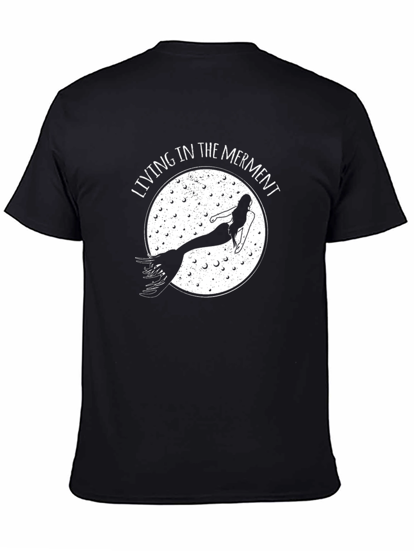 Living in the Merment Black T-Shirt