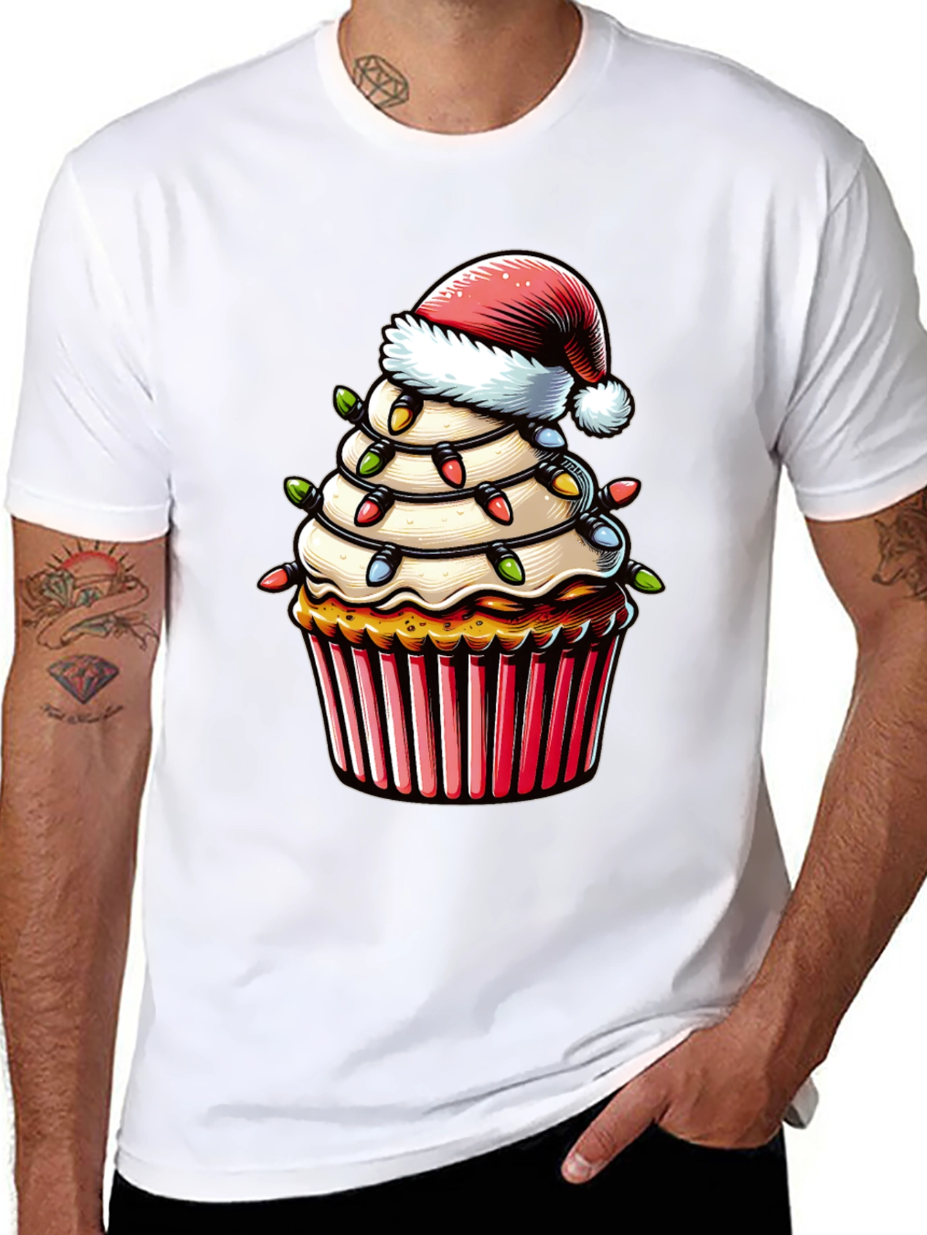 Festive Christmas Cupcake T-Shirt