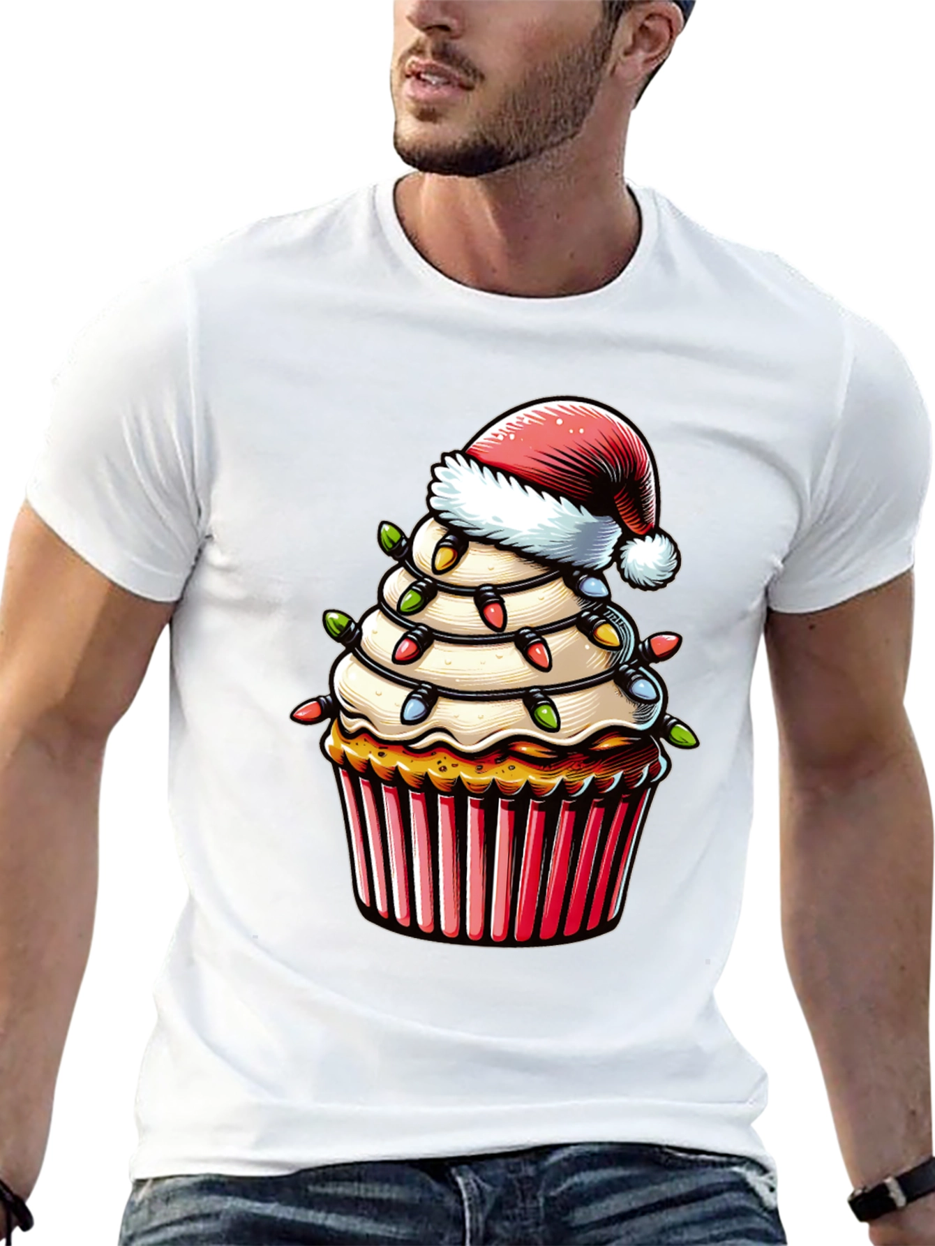 Festive Christmas Cupcake T-Shirt