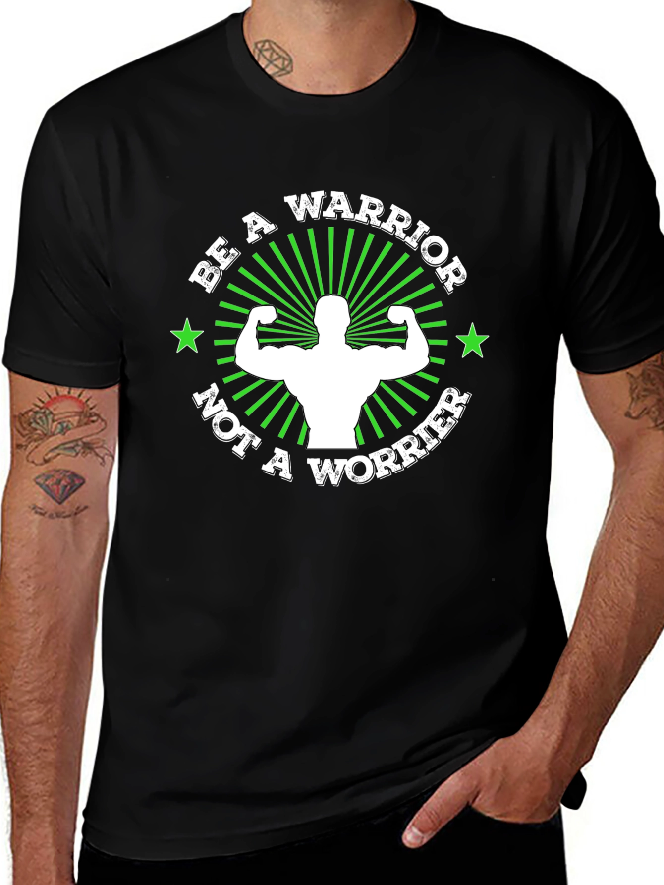 Be a Warrior T-Shirt - Motivational Fitness Tee
