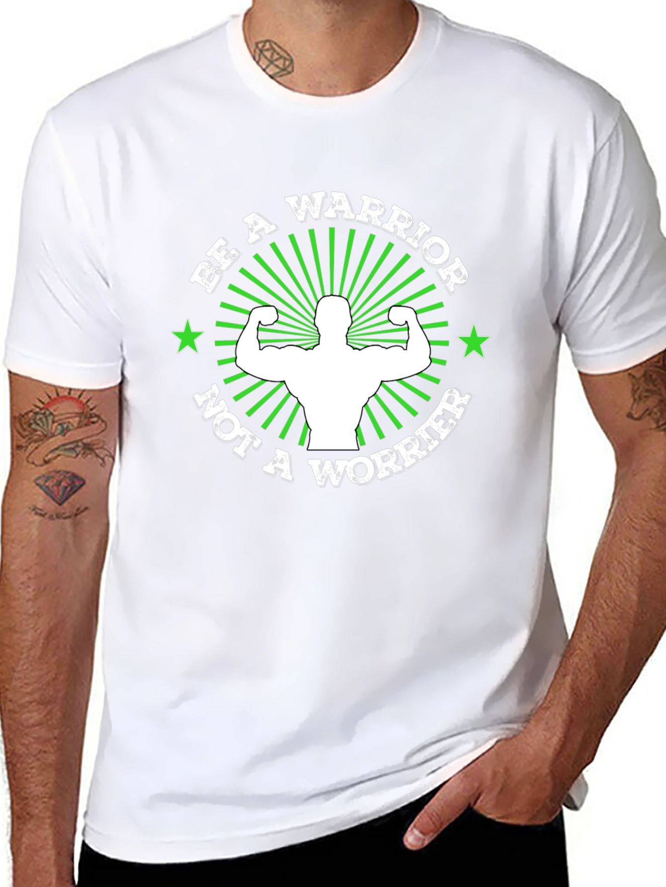 Be a Warrior T-Shirt - Motivational Fitness Tee