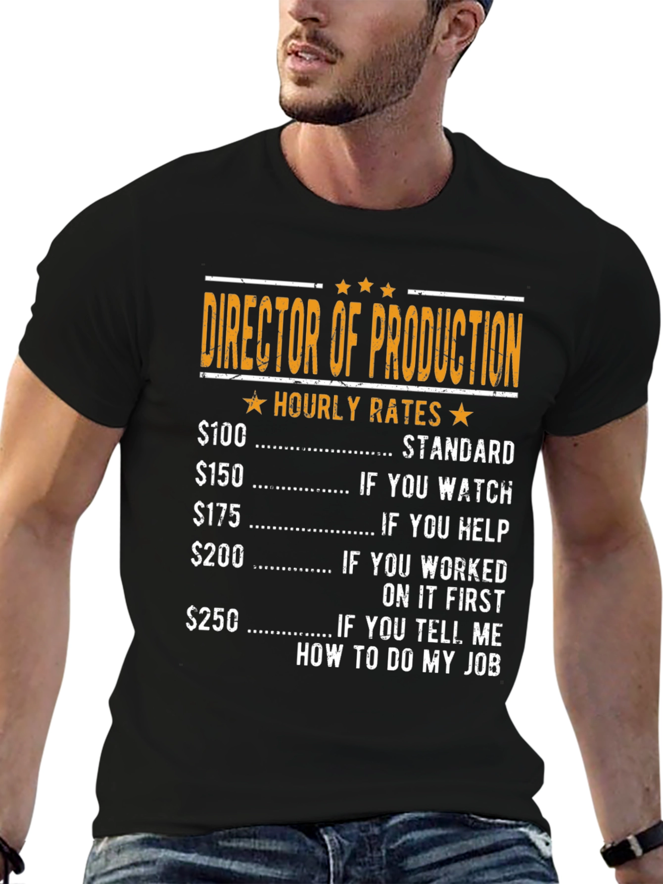 Director of Production Hourly Rates Graphic Tee