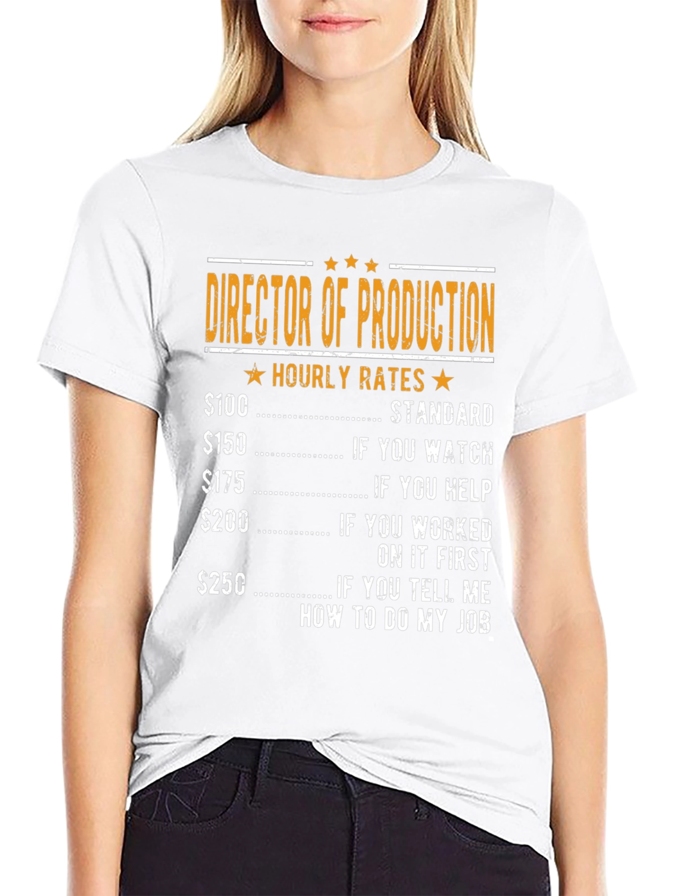 Director of Production Hourly Rates Graphic Tee