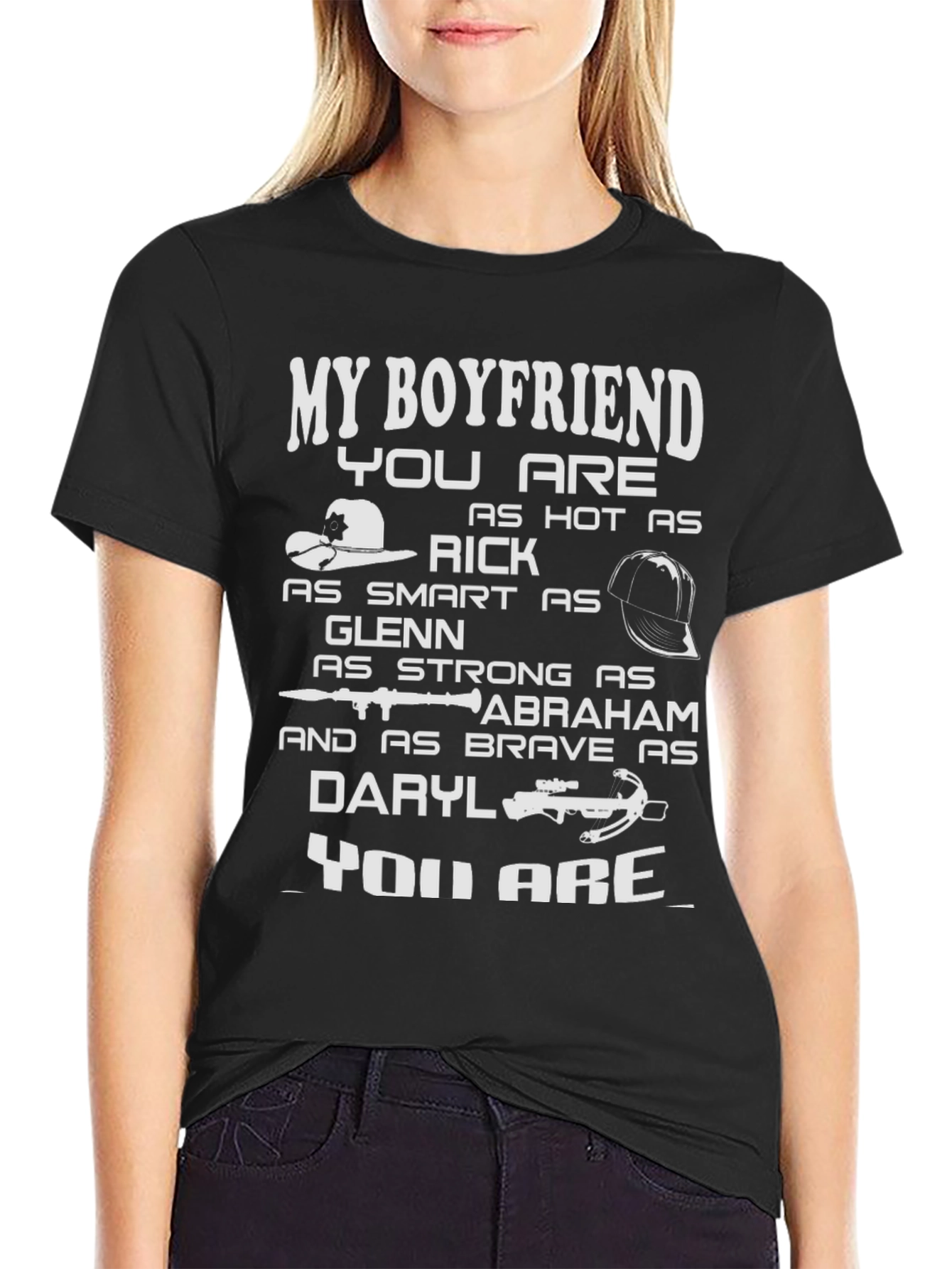 Boyfriend T-Shirt - Walking Dead Inspired