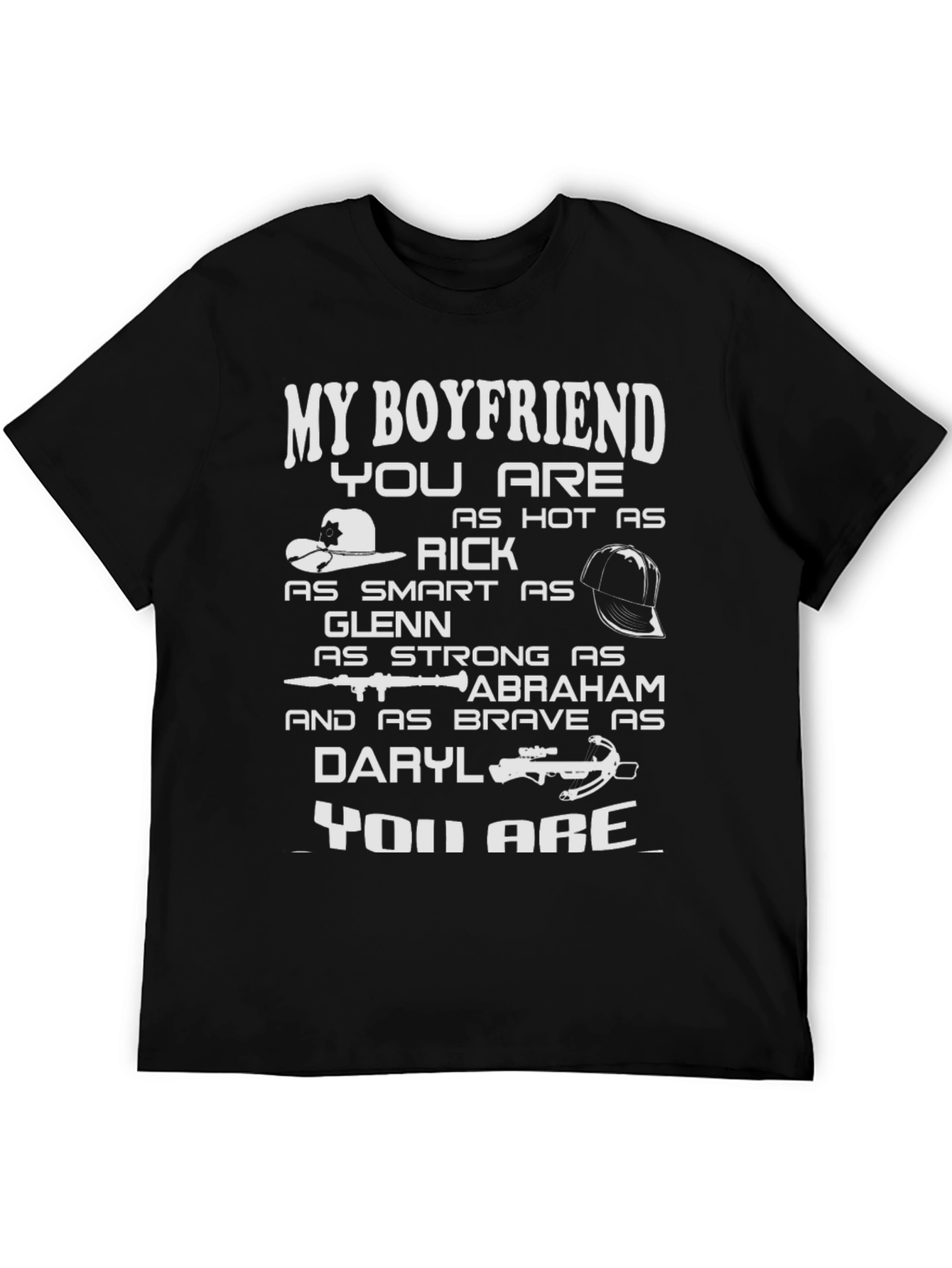 Boyfriend T-Shirt - Walking Dead Inspired