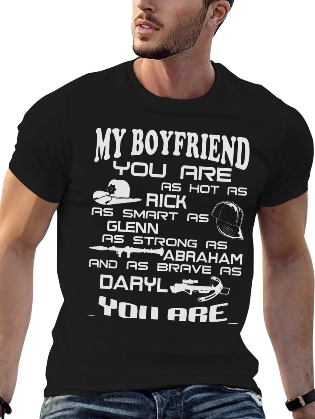 Boyfriend T-Shirt - Walking Dead Inspired