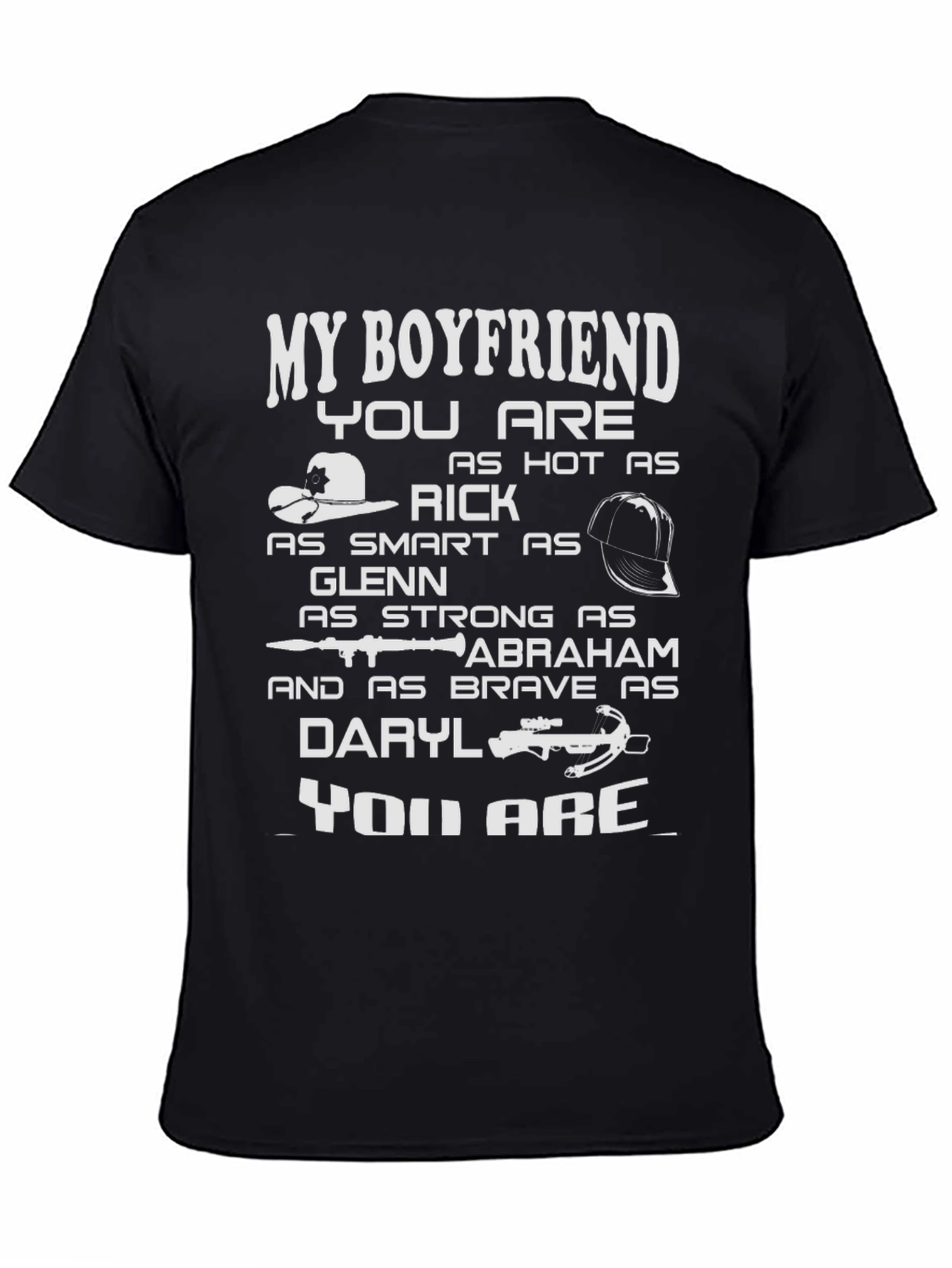 Boyfriend T-Shirt - Walking Dead Inspired