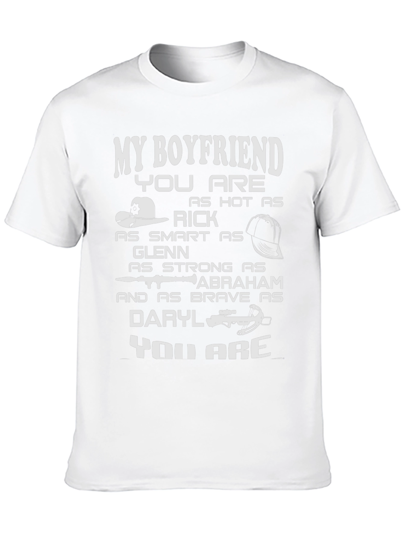 Boyfriend T-Shirt - Walking Dead Inspired