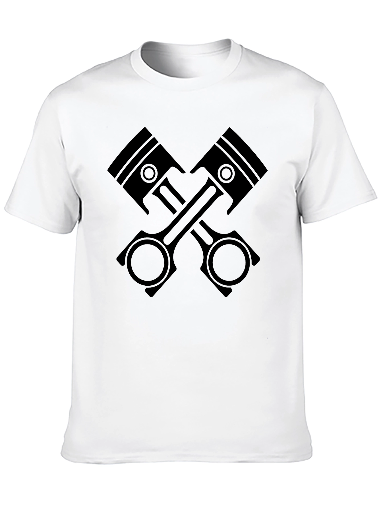 Piston Cross T-Shirt - Black Graphic Tee