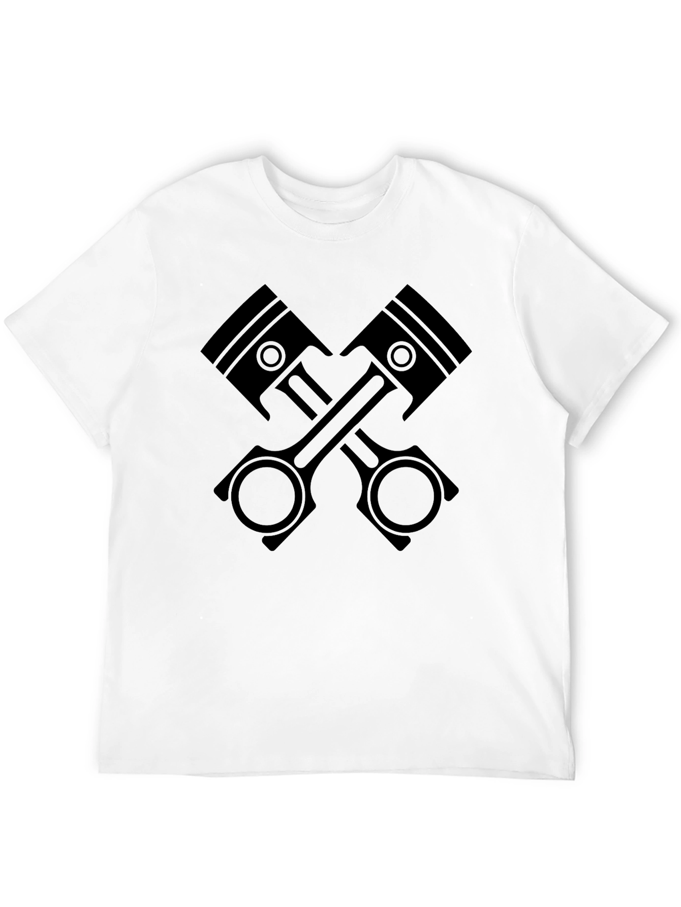 Piston Cross T-Shirt - Black Graphic Tee