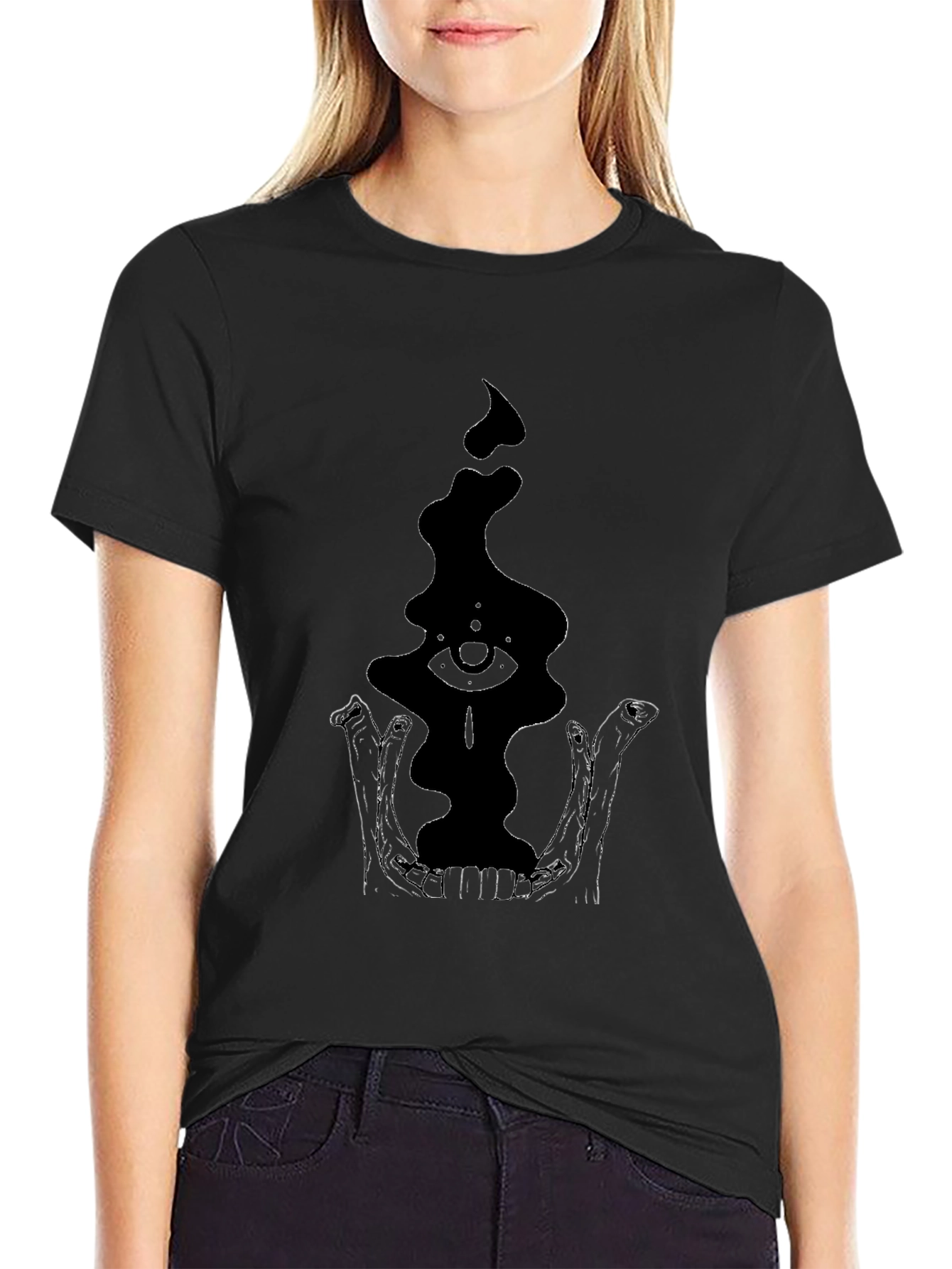 Eye in Skull T-Shirt - Gothic Black Tee