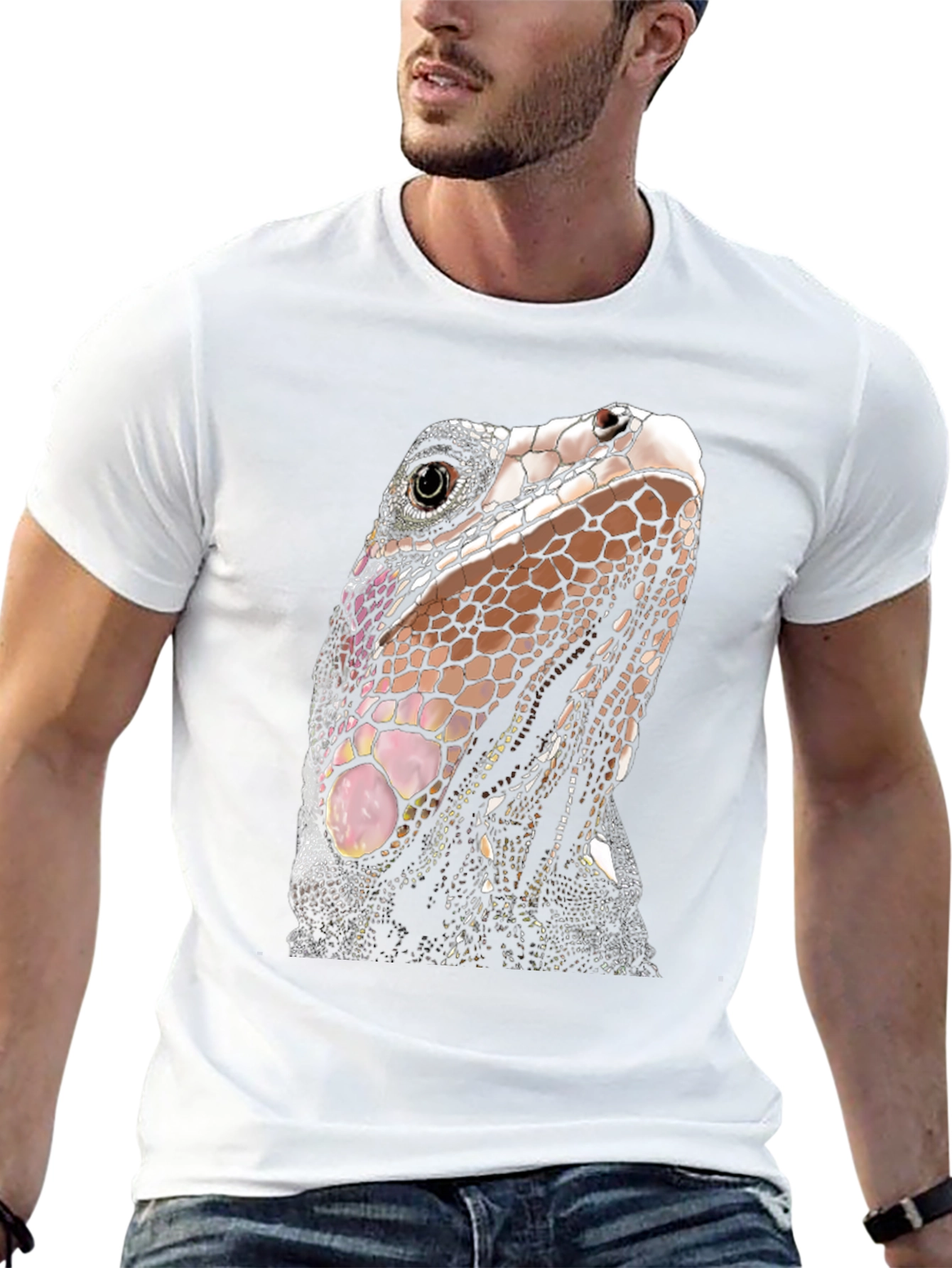 Iguana Graphic T-Shirt - Unique Reptile Tee