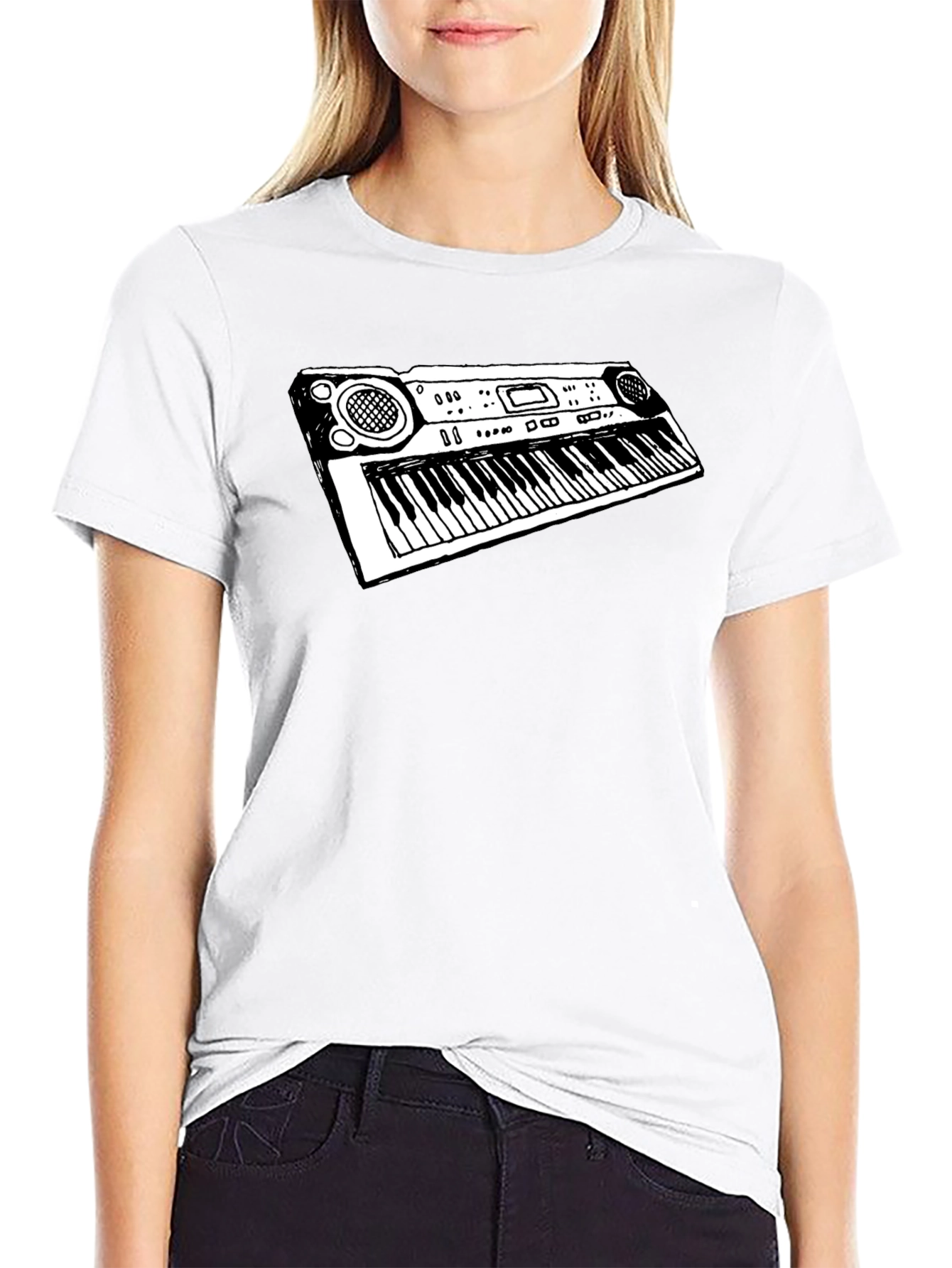 Keyboard T-Shirt: Musicians Graphic Tee