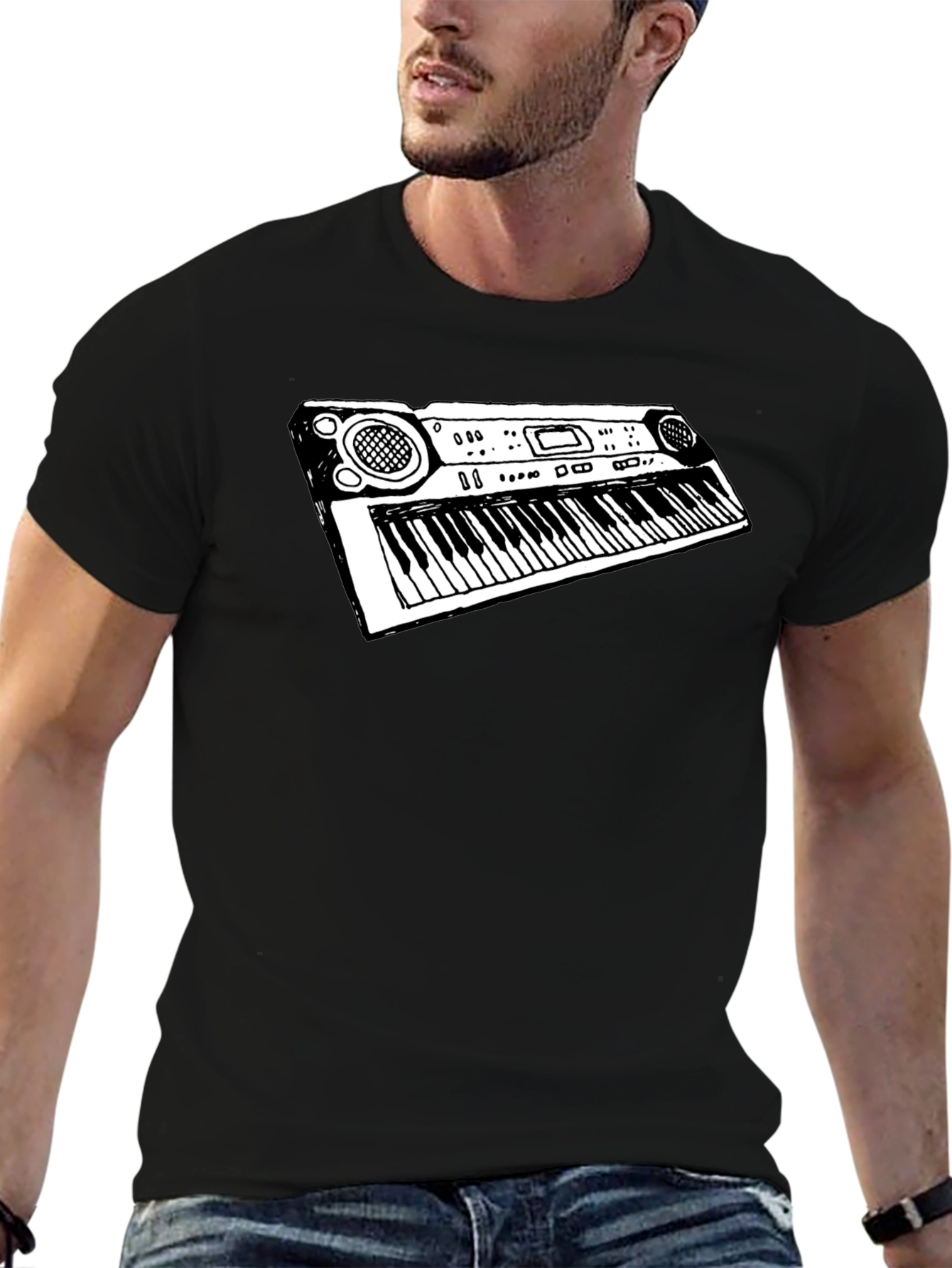 Keyboard T-Shirt: Musicians Graphic Tee