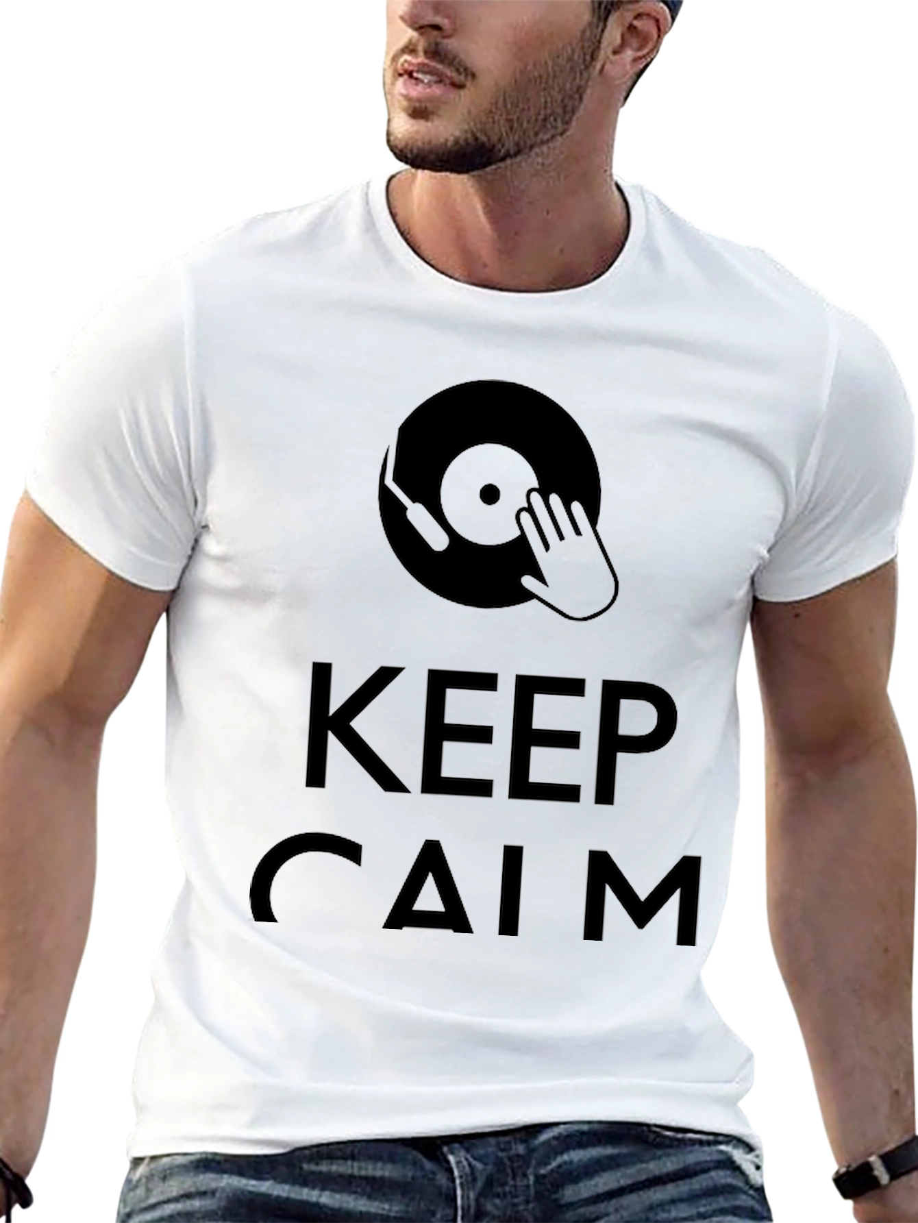 Keep Calm DJ Black T-Shirt