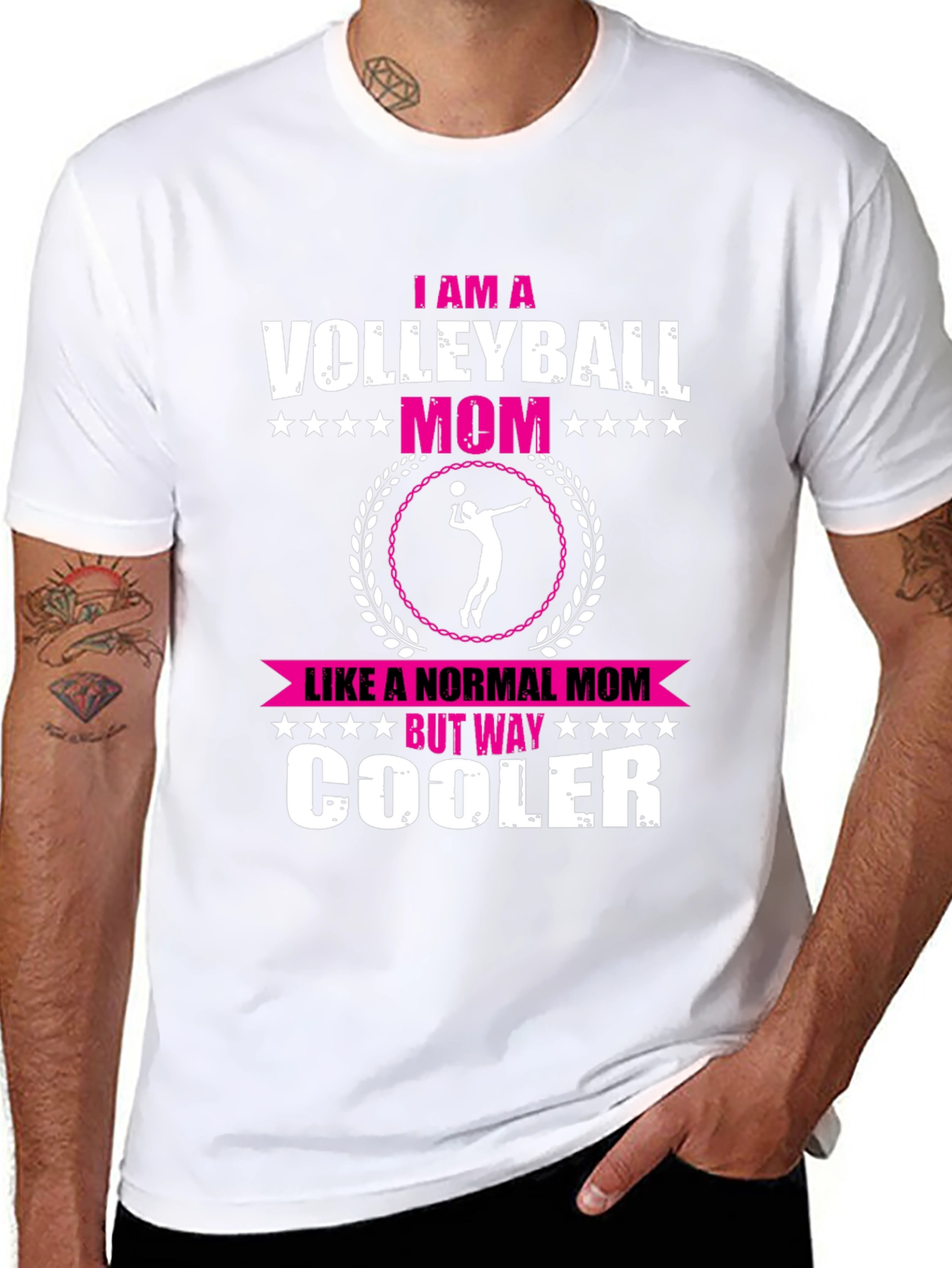Volleyball Mom Graphic Tee - Unique & Cool