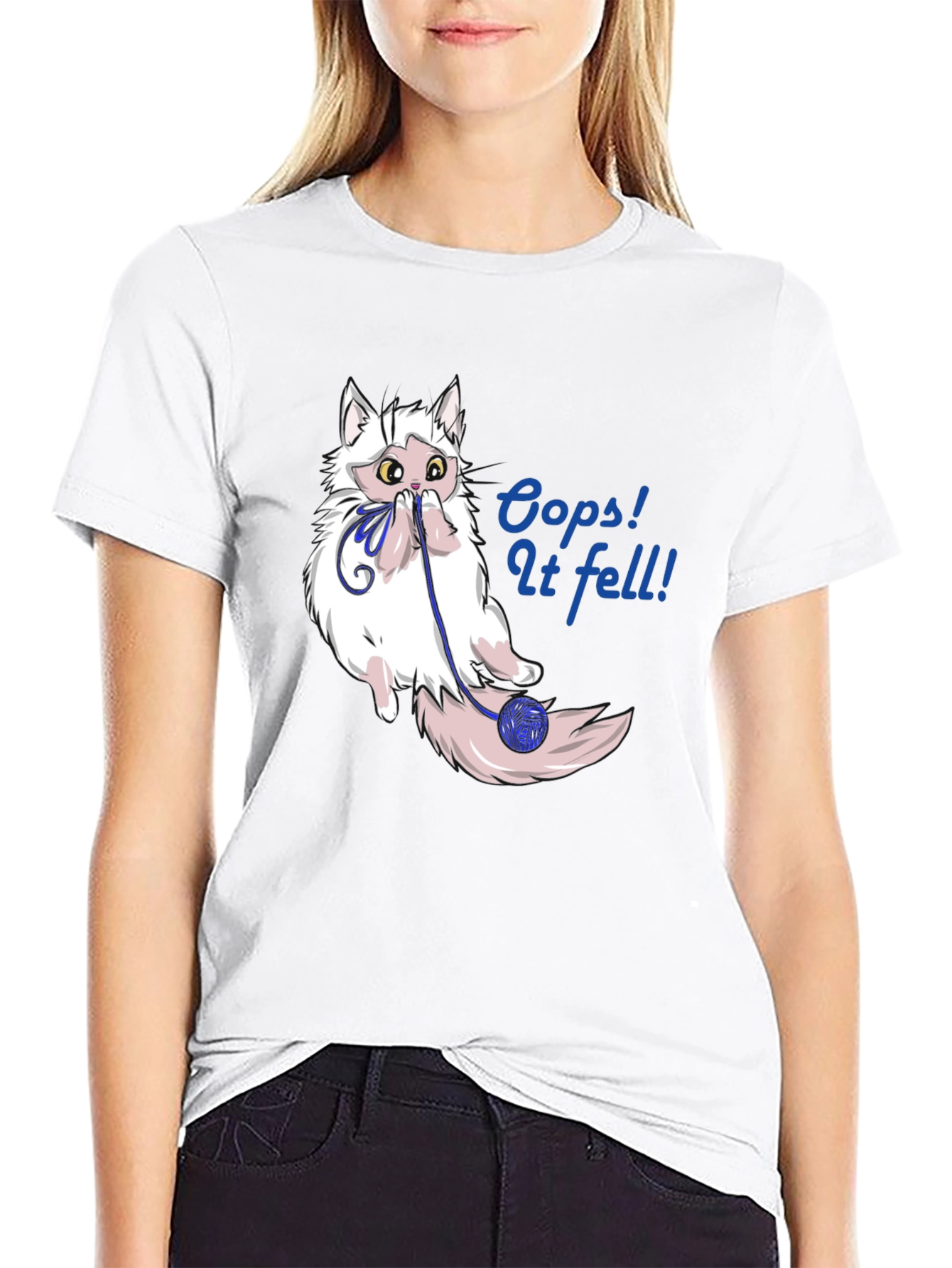 Oops! Cat Fell T-Shirt