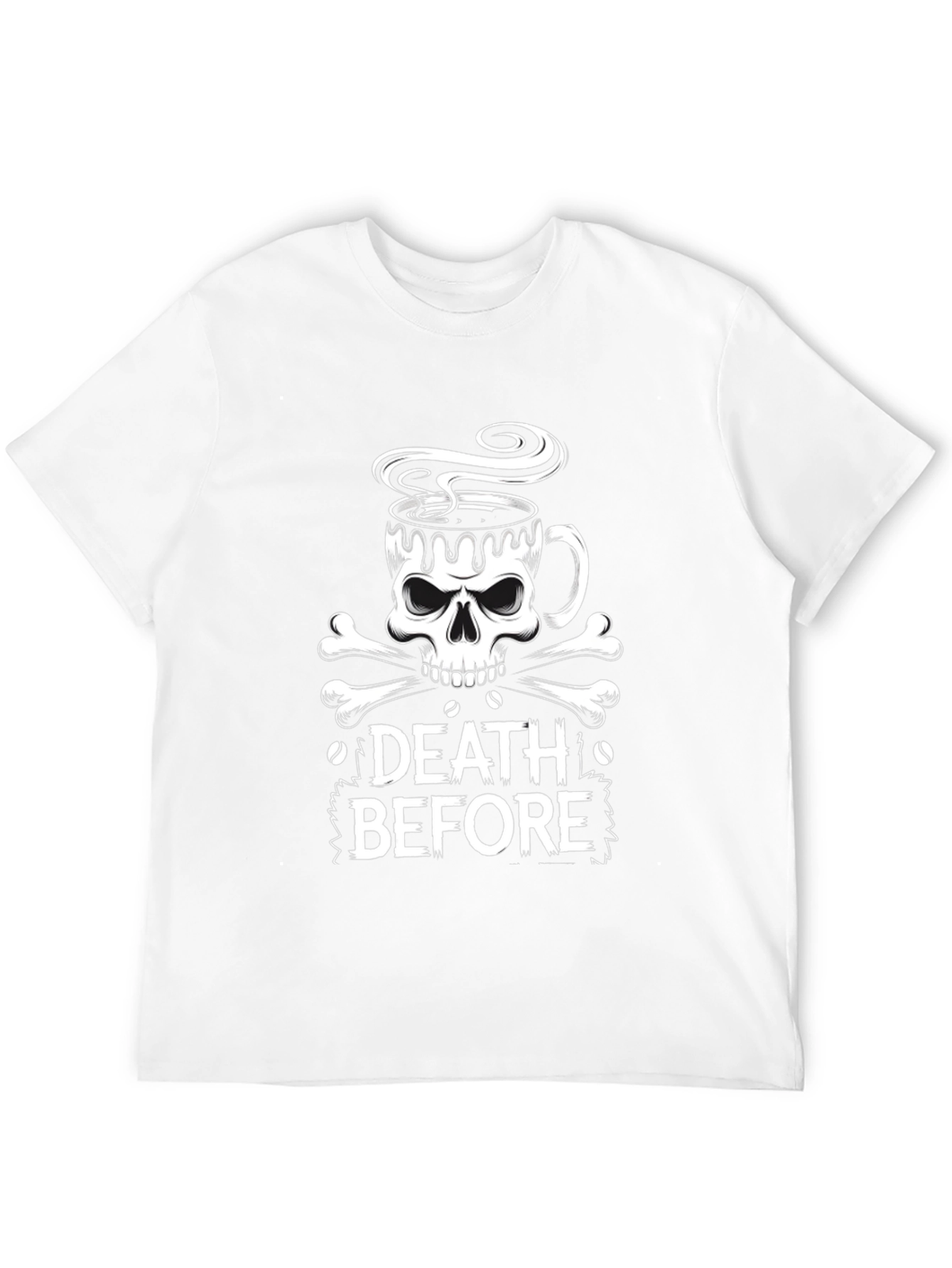 Death Before Coffee Black T-Shirt