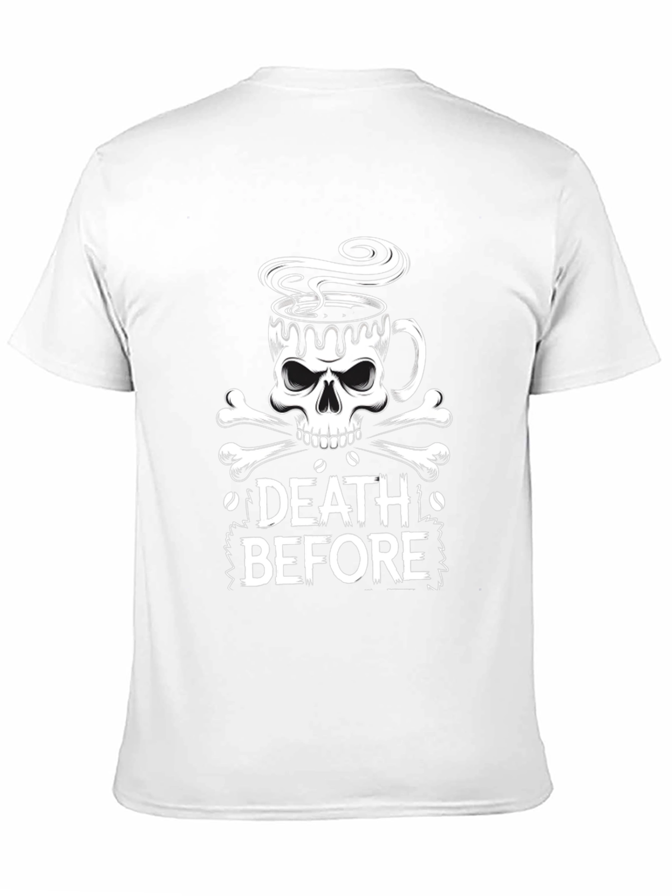 Death Before Coffee Black T-Shirt