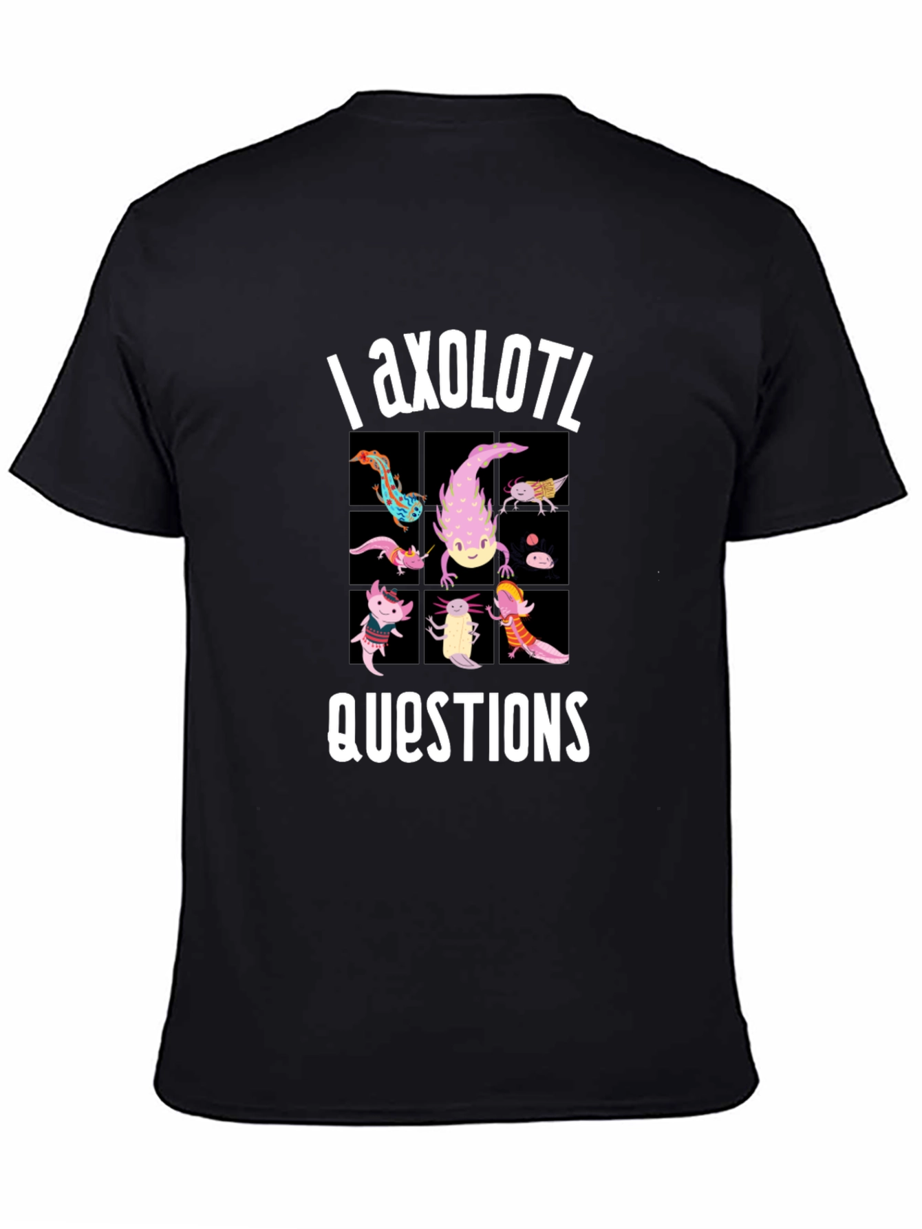 Axolotl Questions Funny Graphic T-Shirt