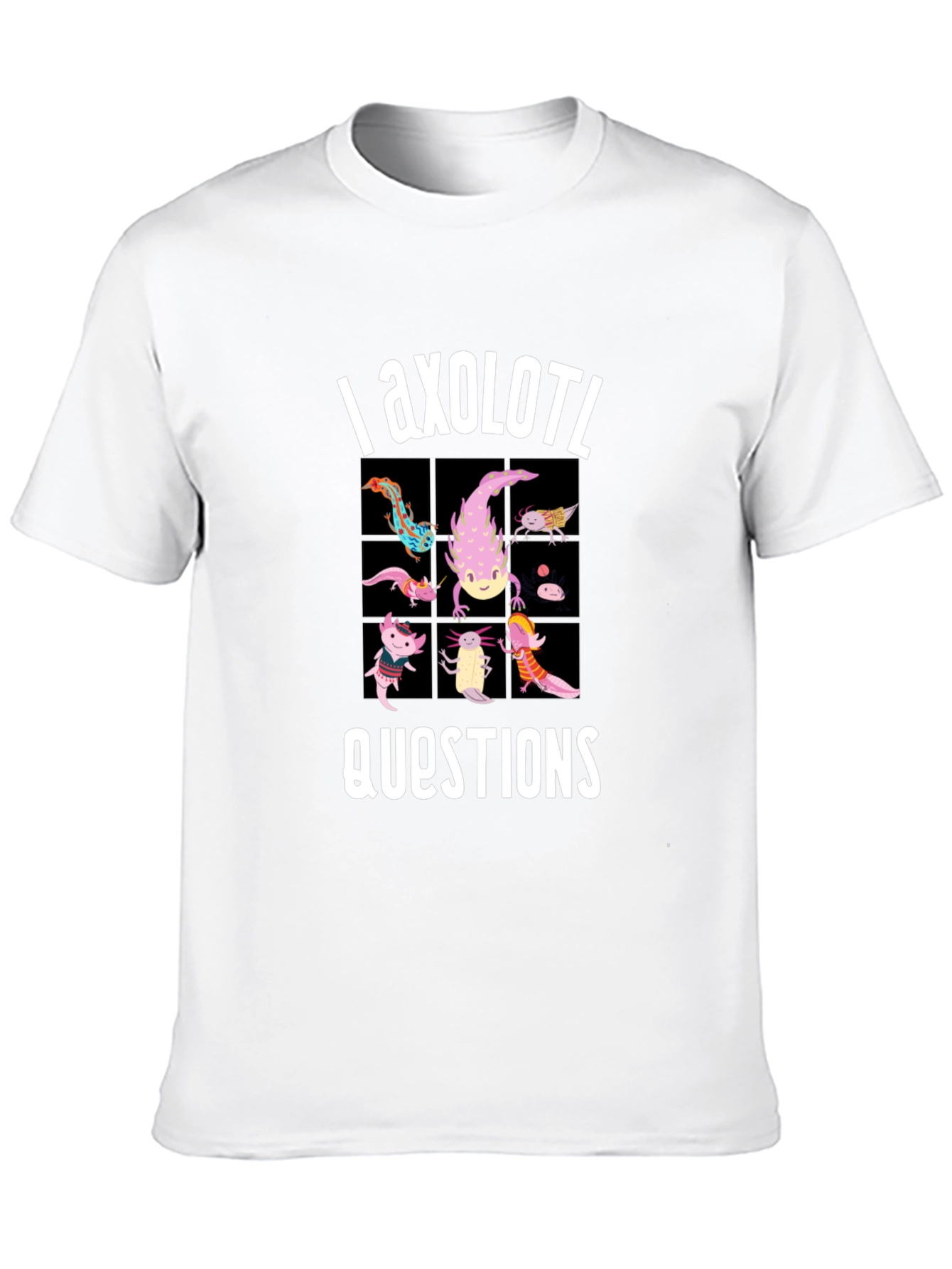 Axolotl Questions Funny Graphic T-Shirt