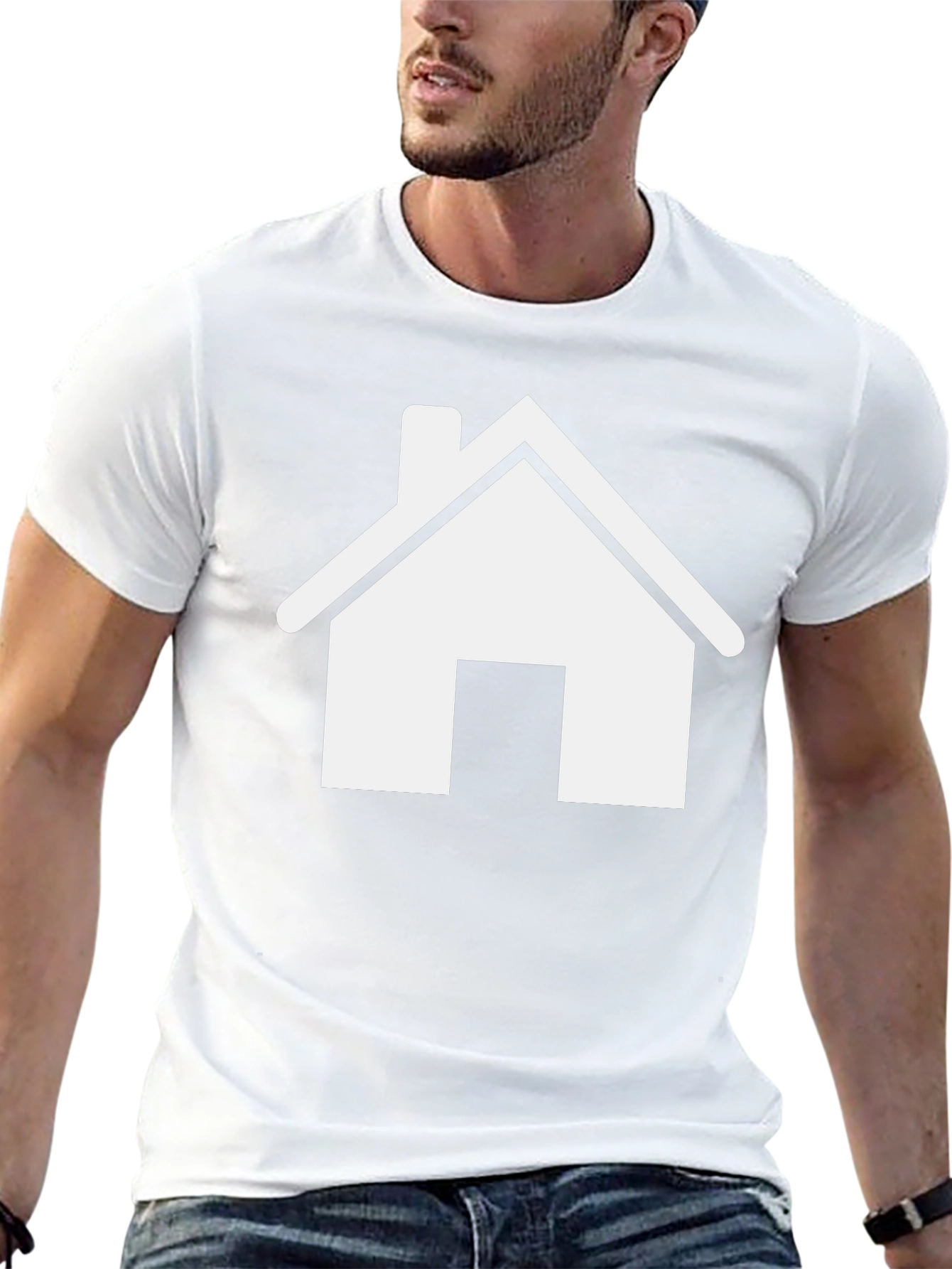 House Graphic Black T-Shirt