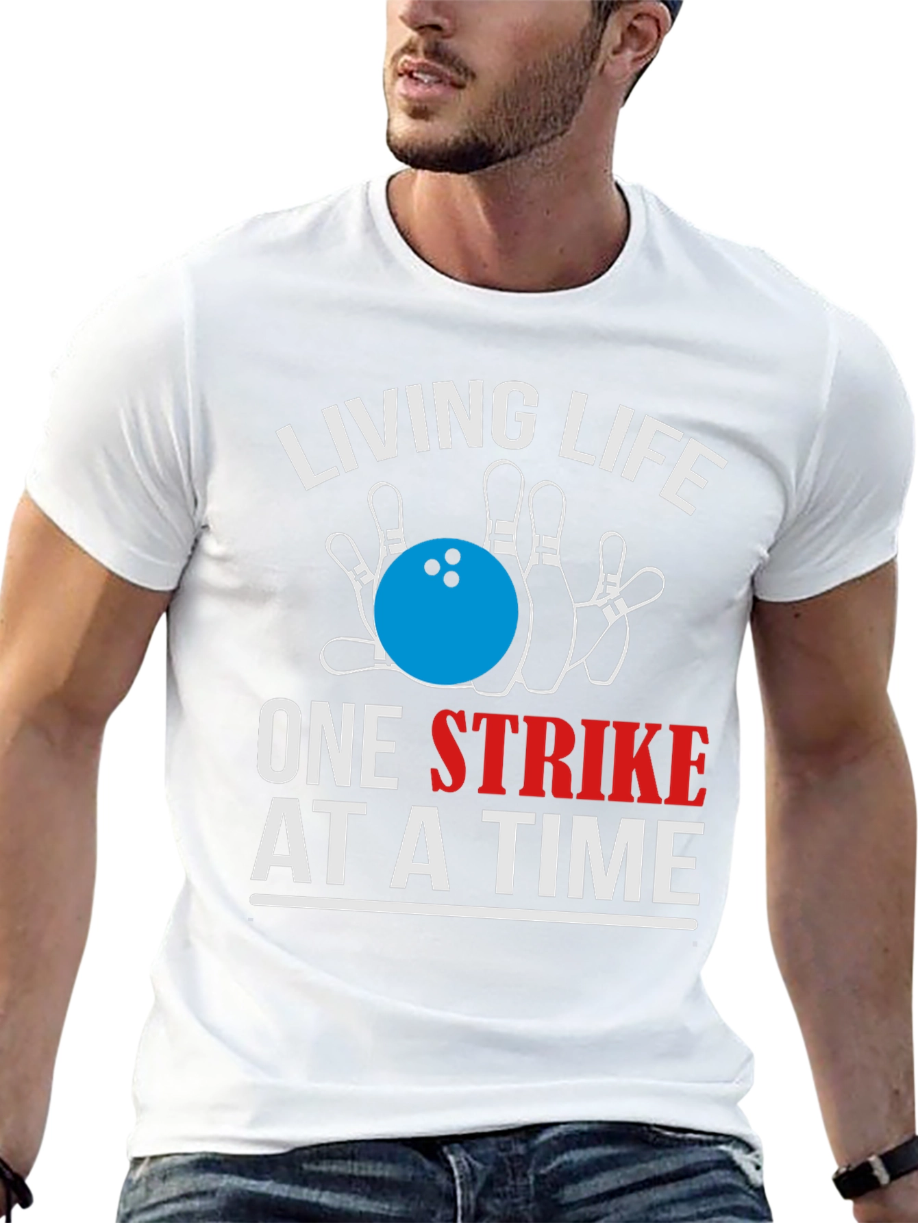 Bowling Strike Graphic Tee