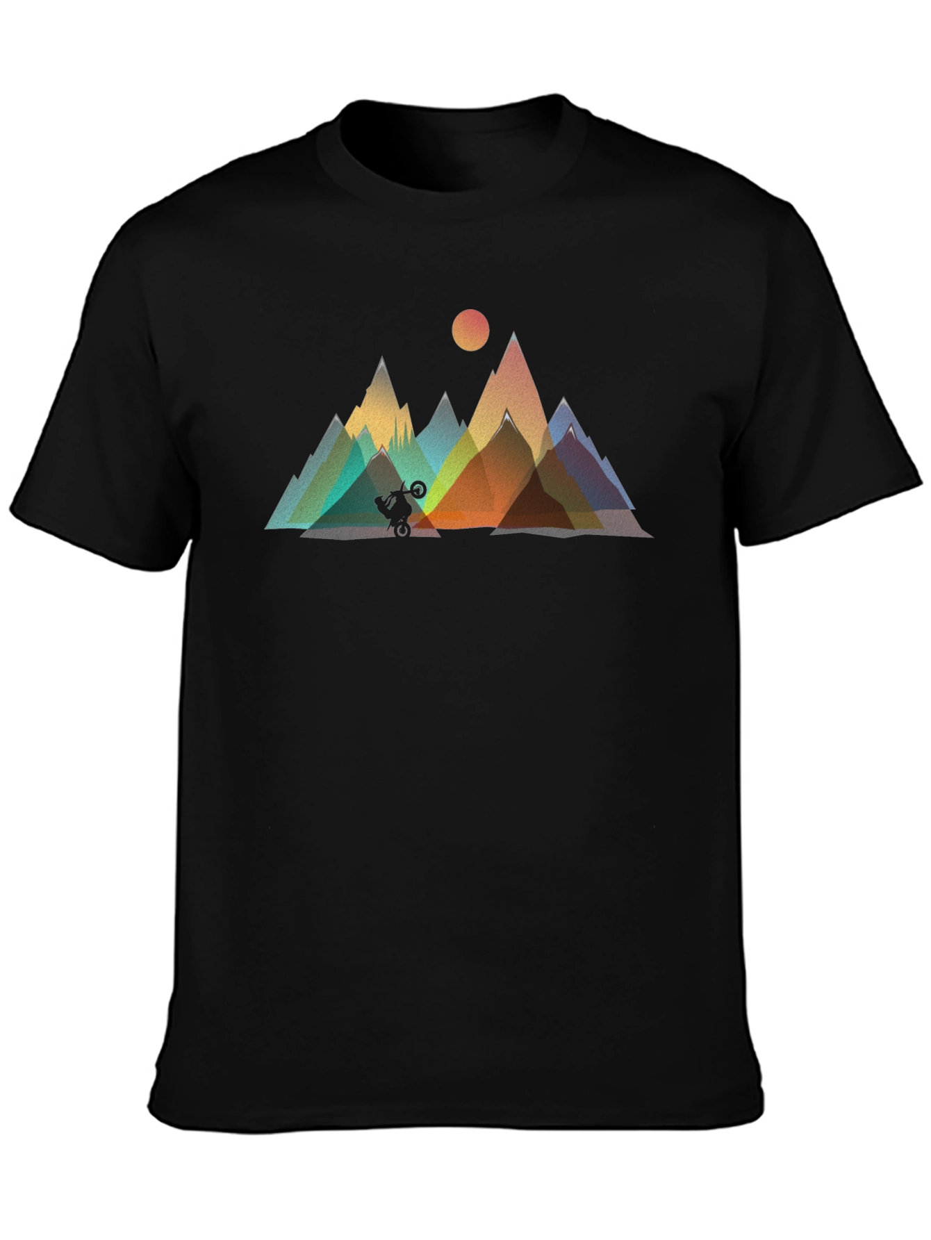 Mountain Biker Graphic Tee - Black