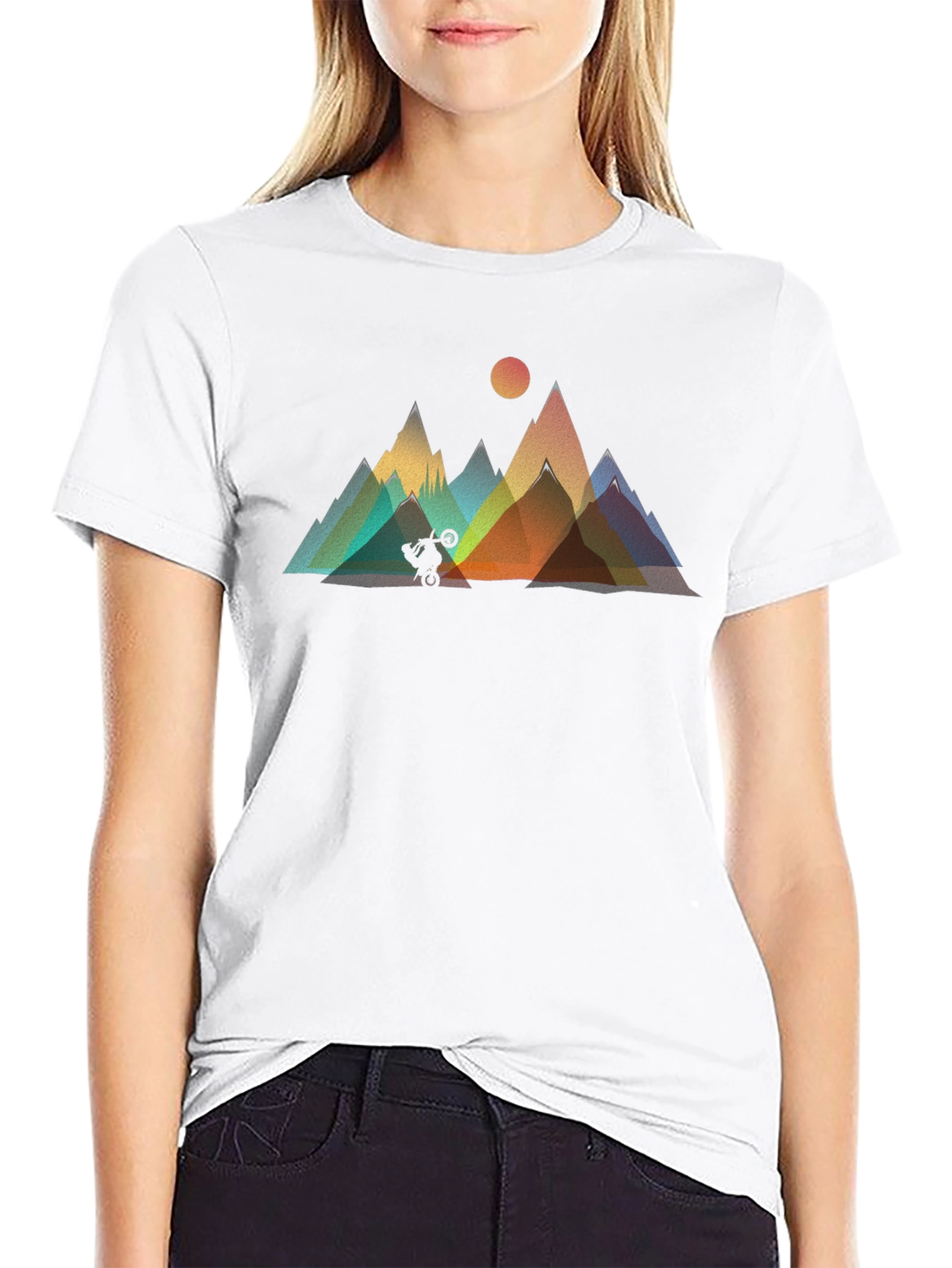 Mountain Biker Graphic Tee - Black