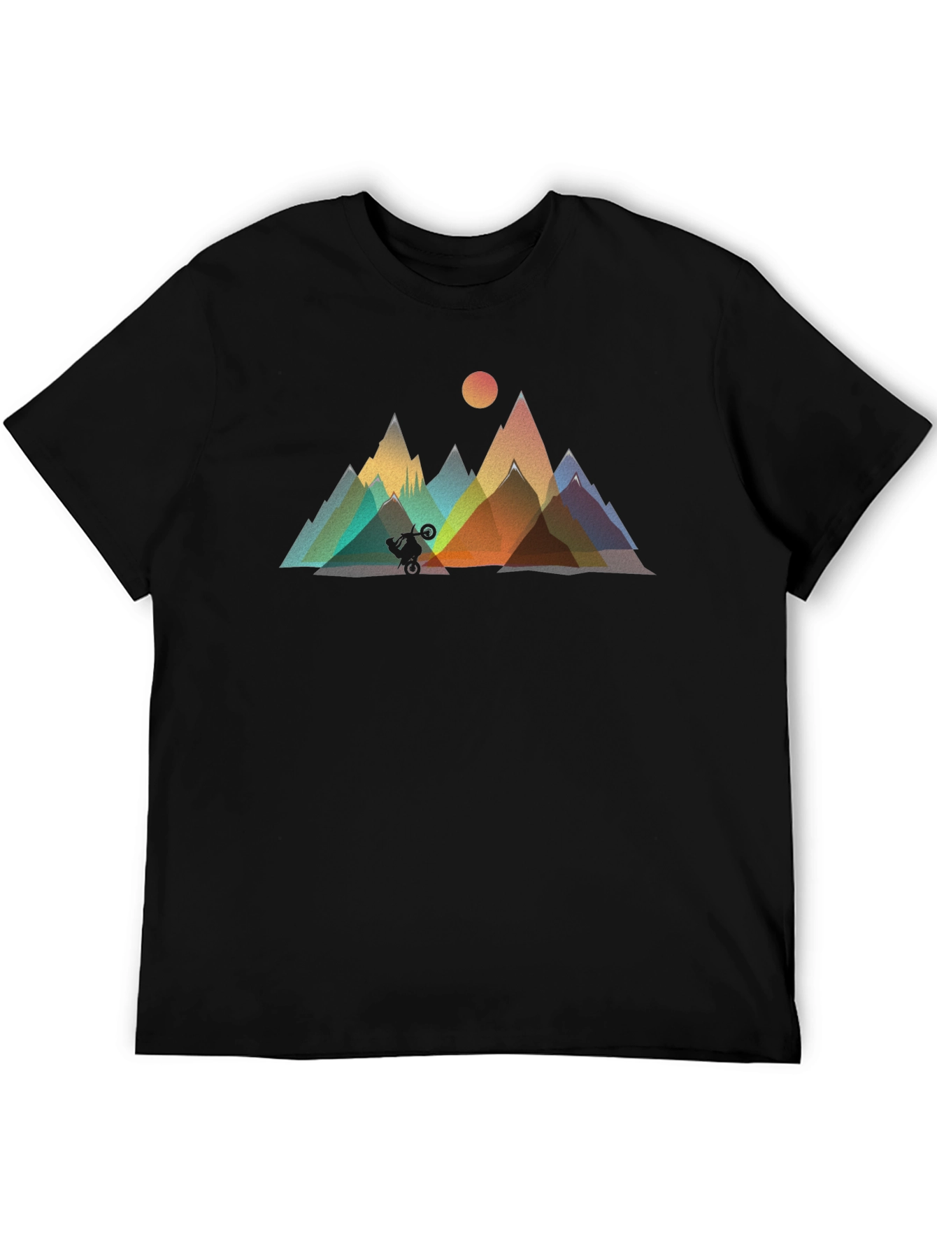 Mountain Biker Graphic Tee - Black