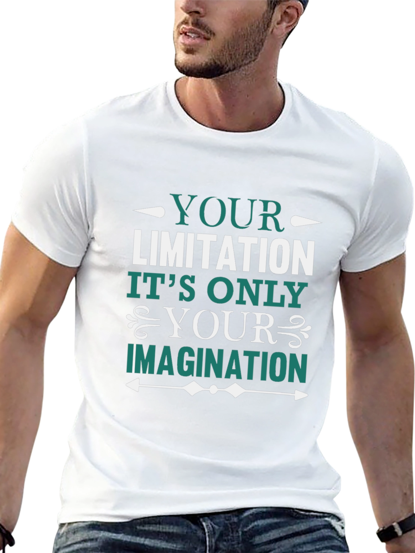 Motivational T-Shirt: Your Limitation is Your Imagination