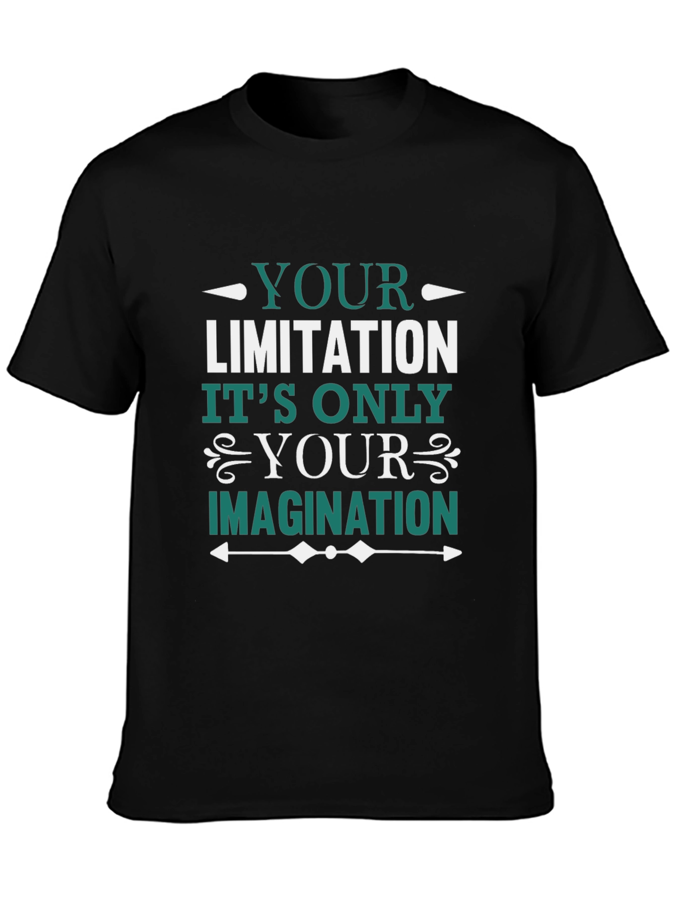 Motivational T-Shirt: Your Limitation is Your Imagination