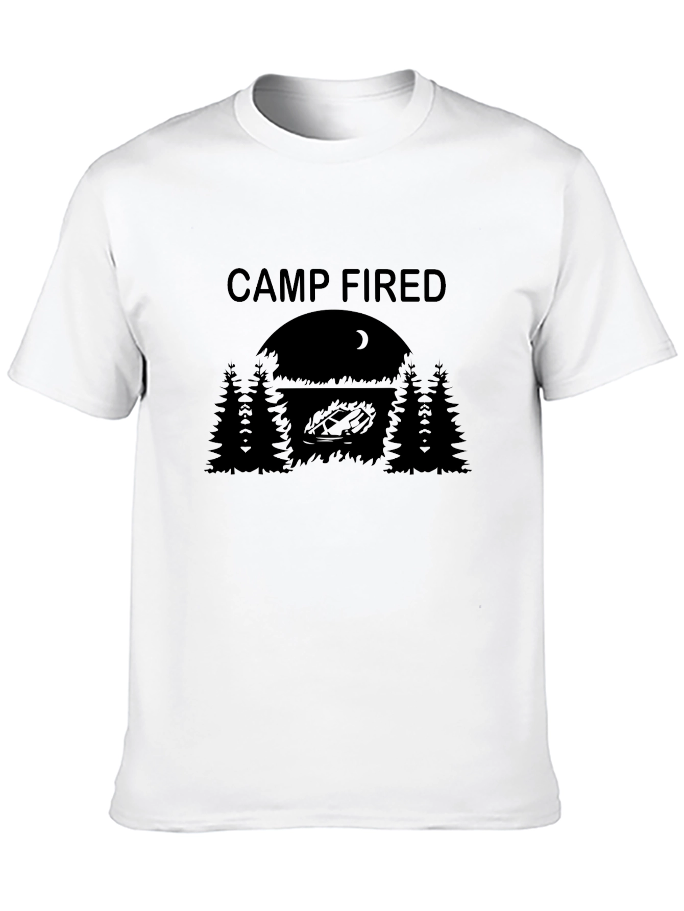 Camp Fired Graphic Tee - Funny Camping T-Shirt